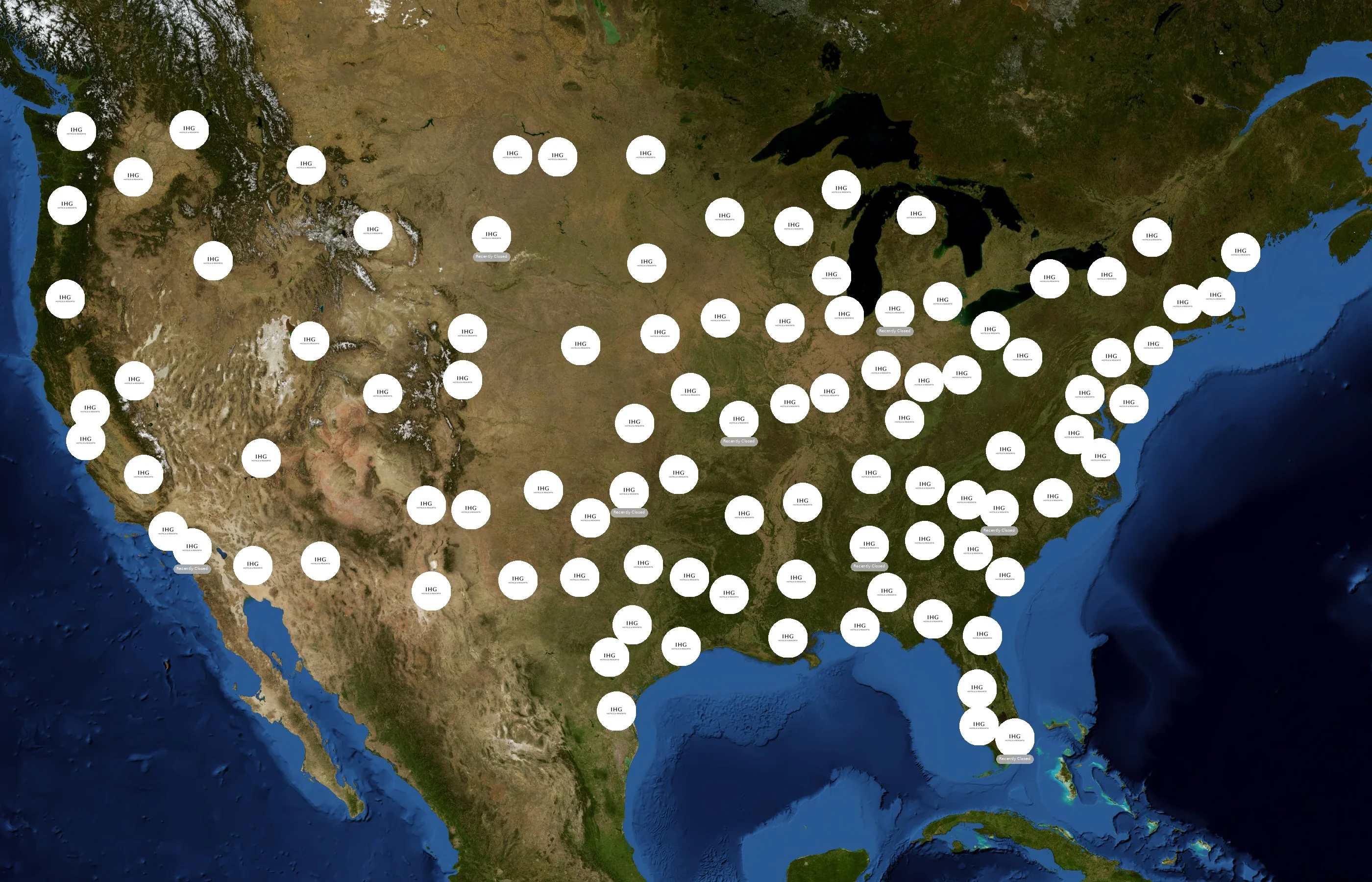 InterContinental Hotels Group state distribution