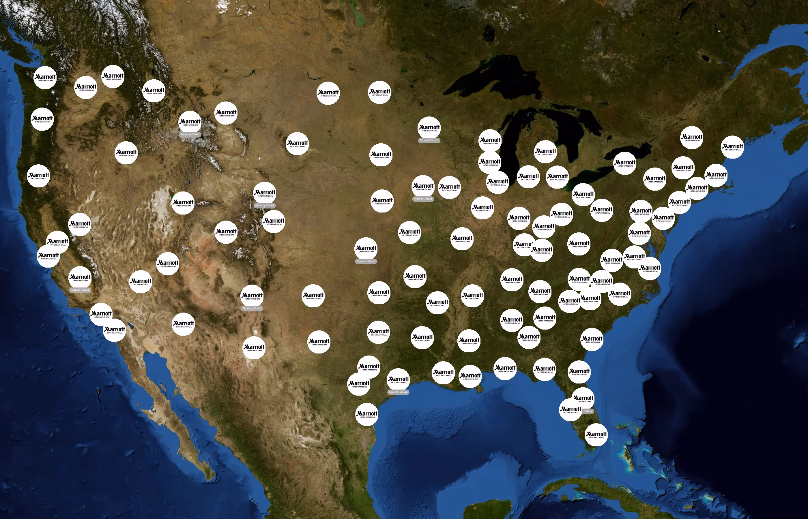 Marriott International state distribution