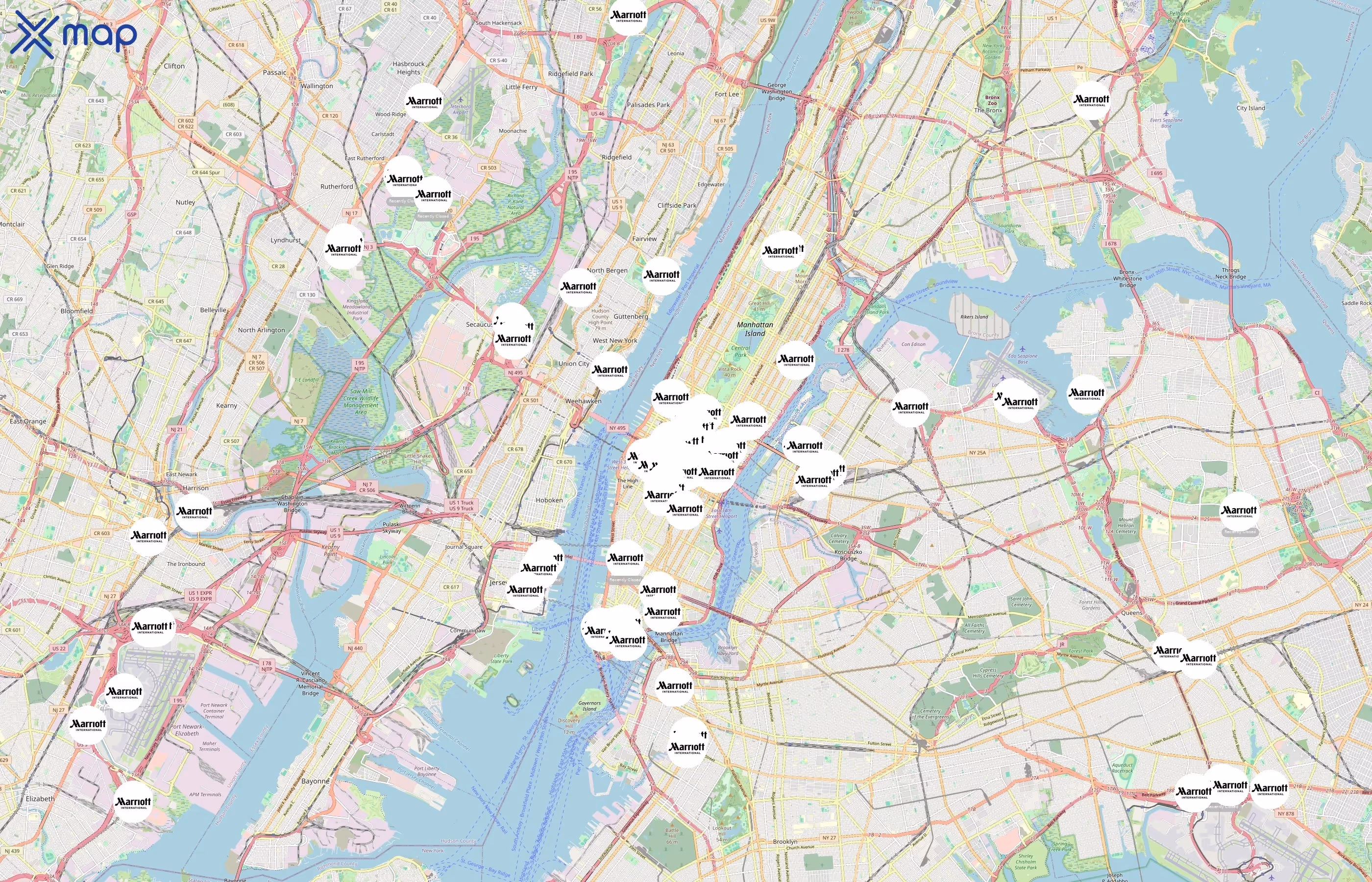 Marriott International area coverage
