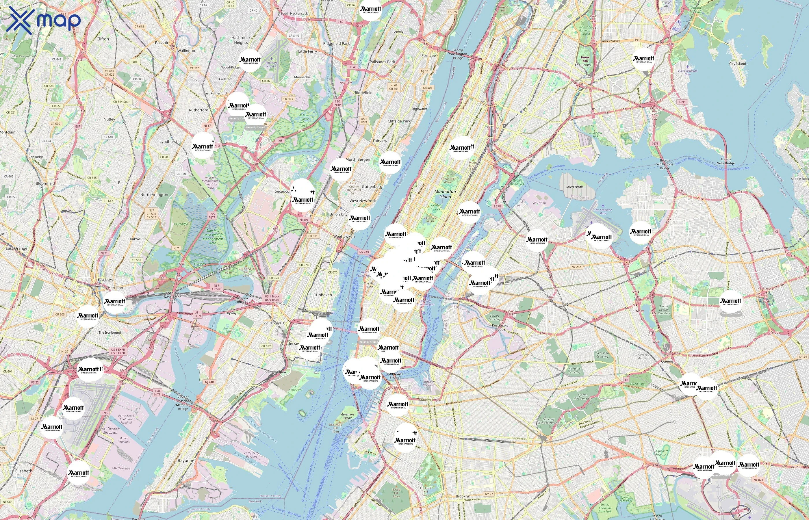 Marriott International area coverage