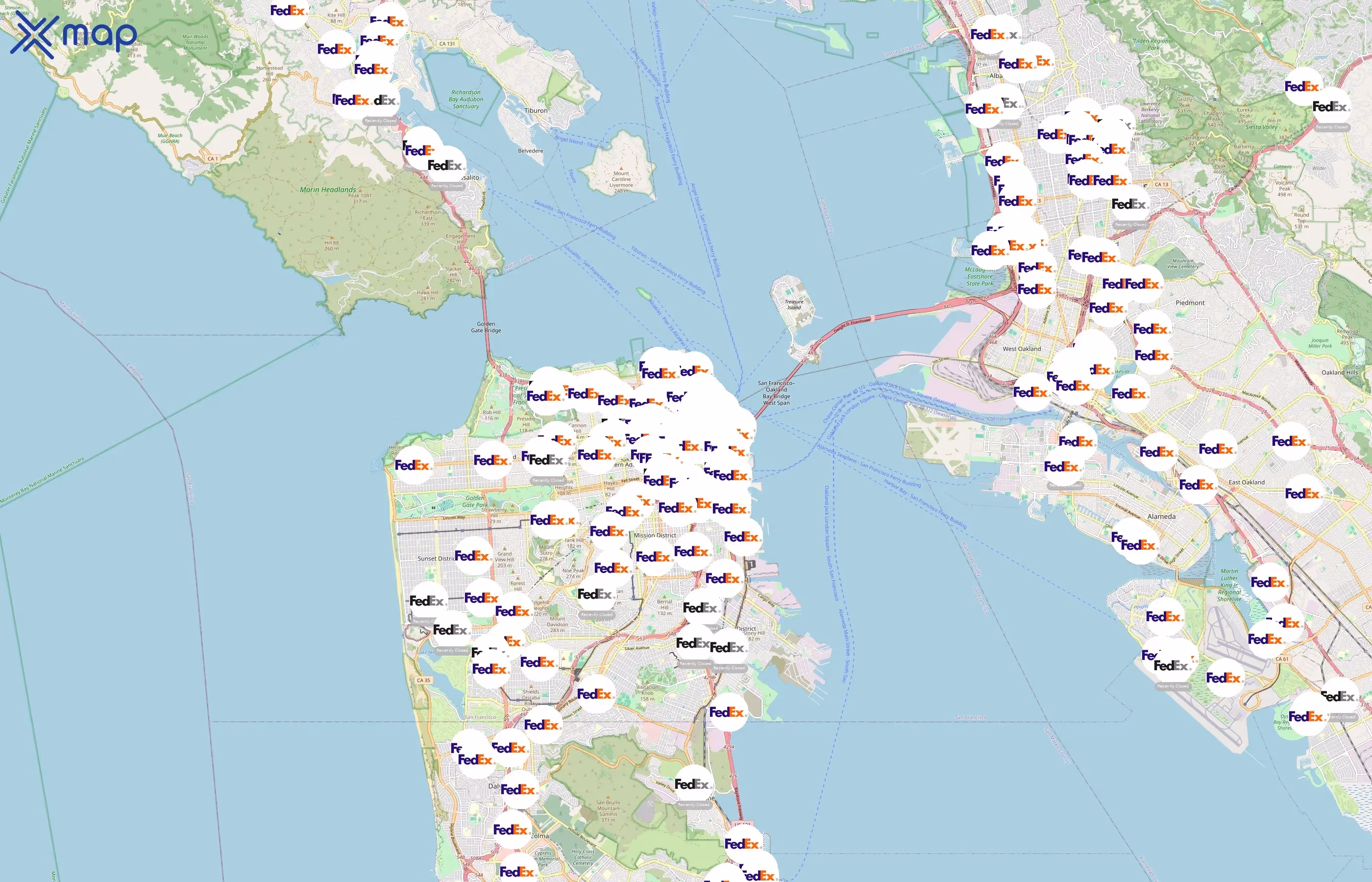 FedEx area coverage