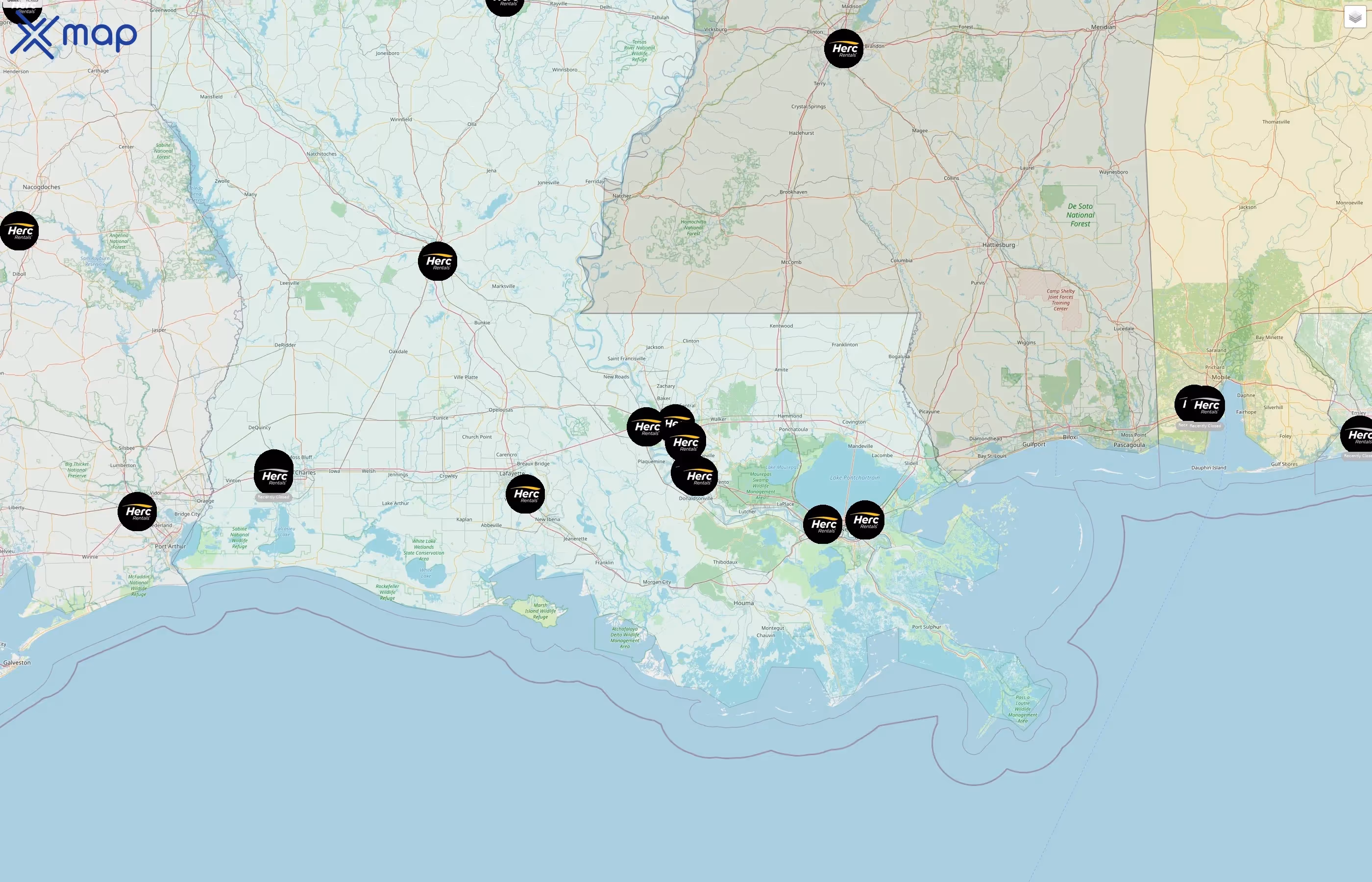 Herc Rentals street hotspots