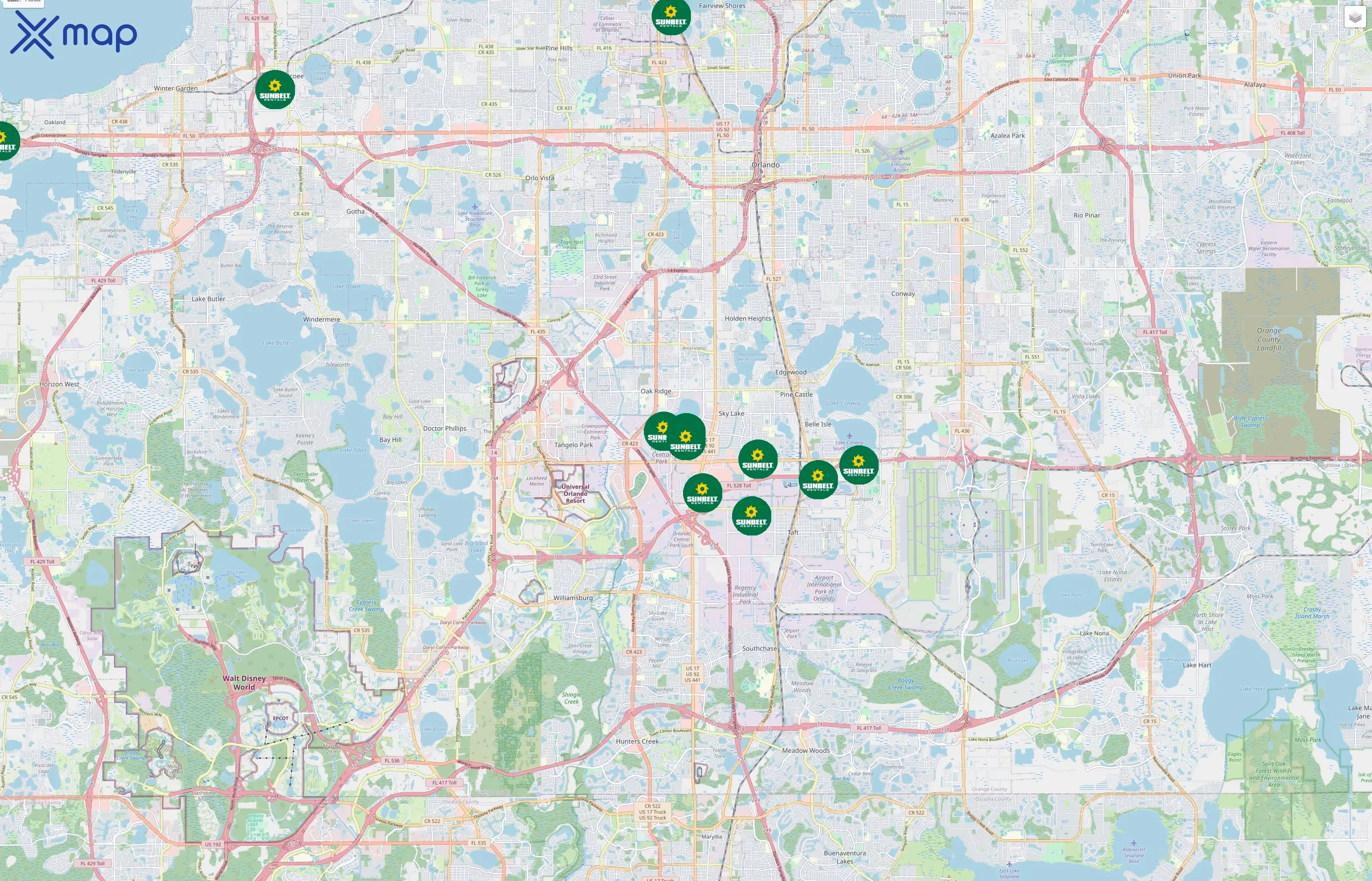 Sunbelt Rentals traffic data