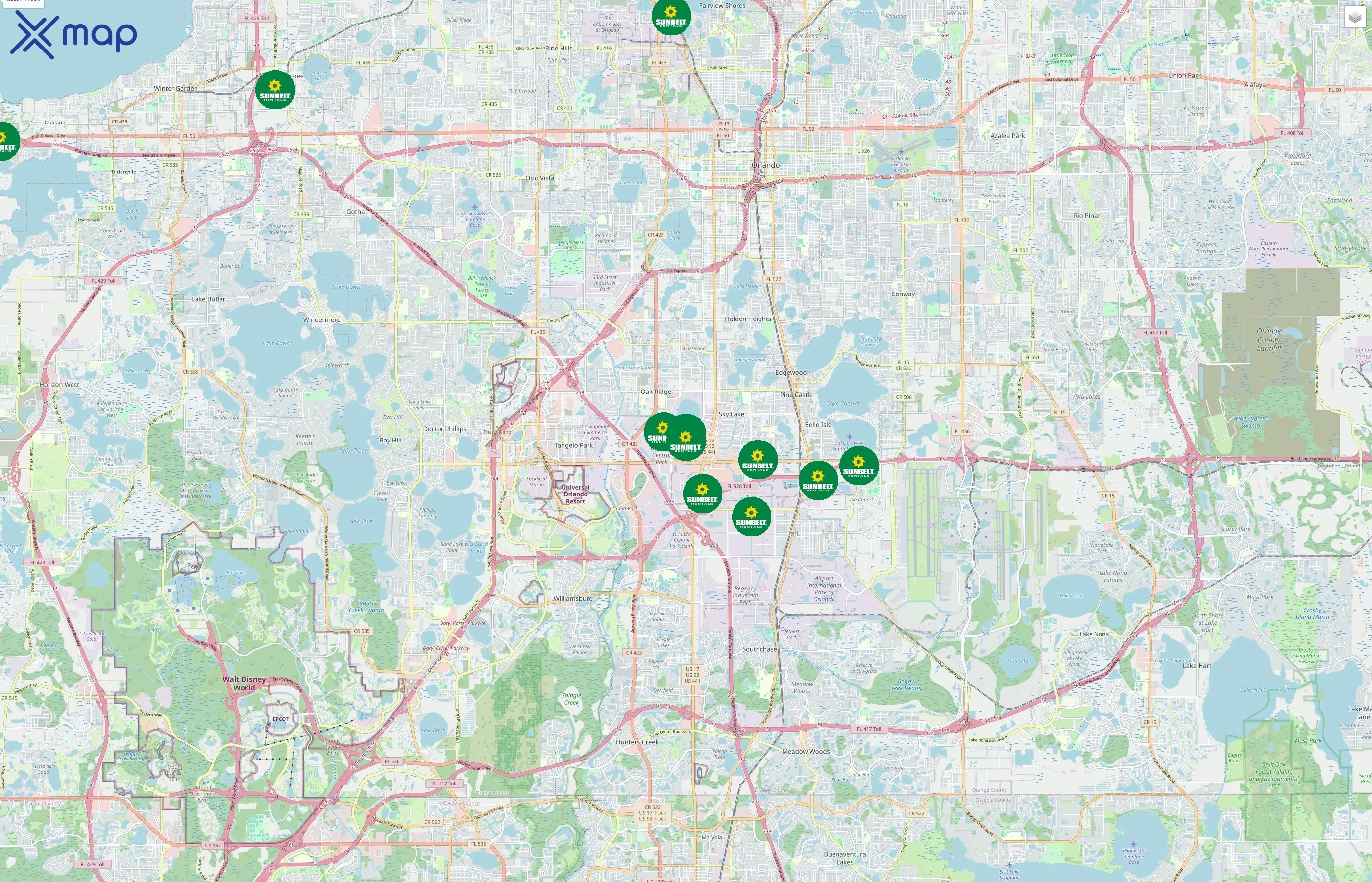 Sunbelt Rentals traffic data