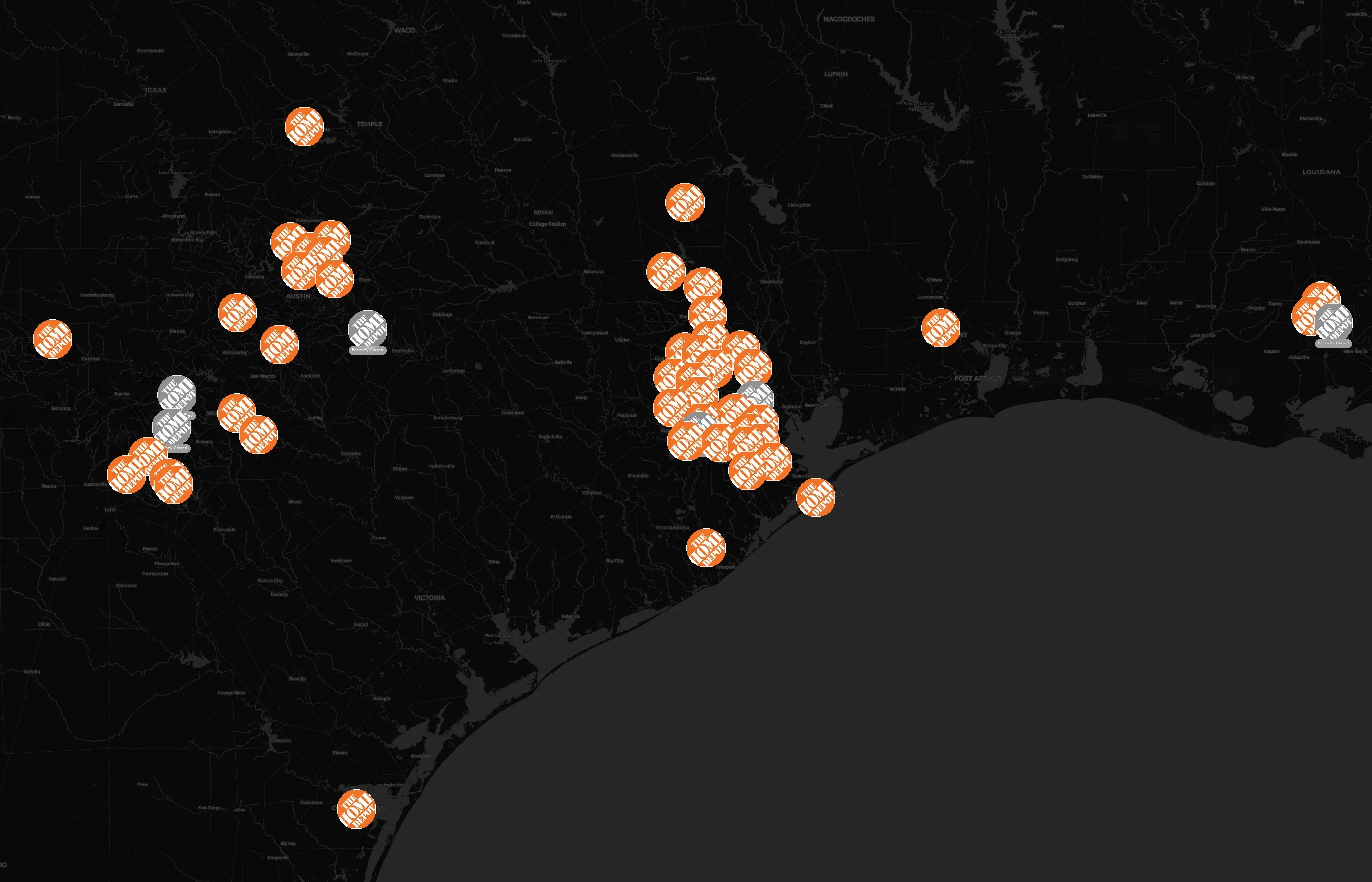 The Home Depot city distribution