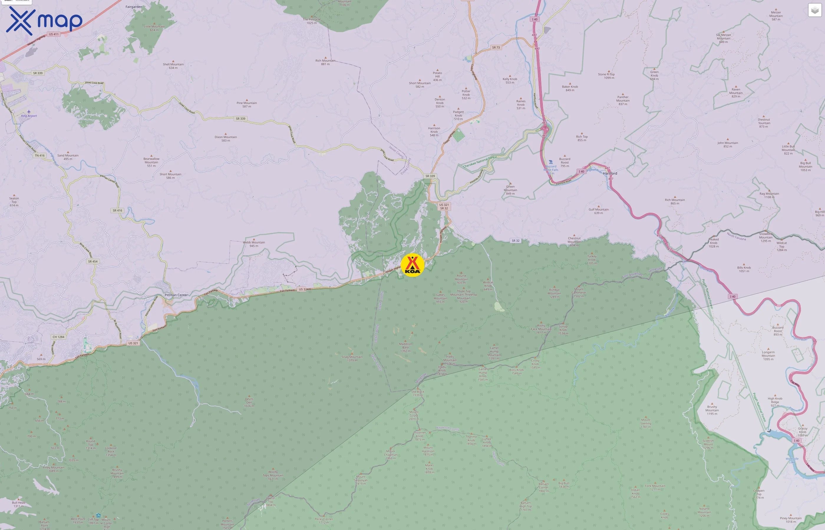 Kampgrounds of America traffic data