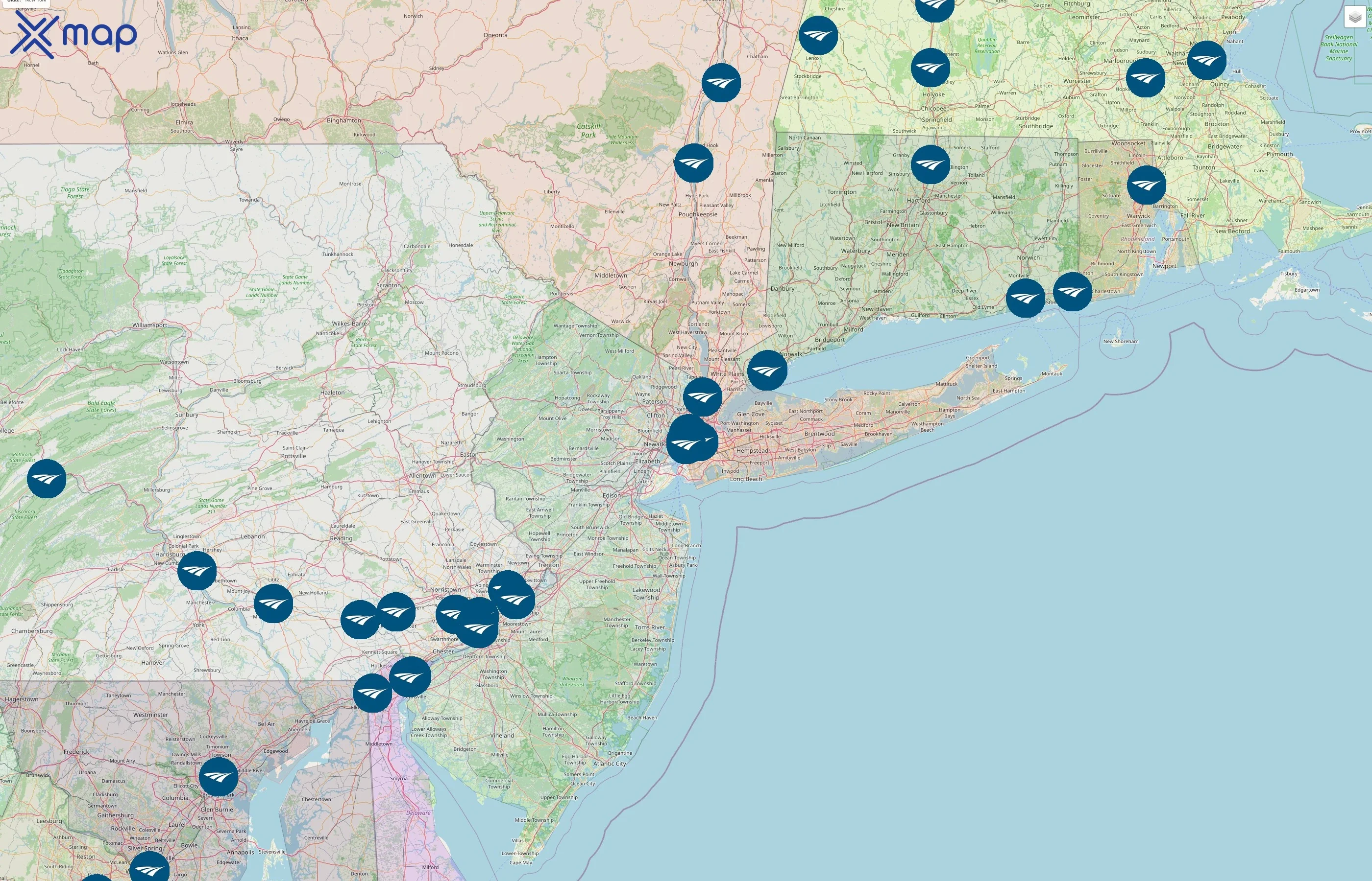 Amtrak street hotspots