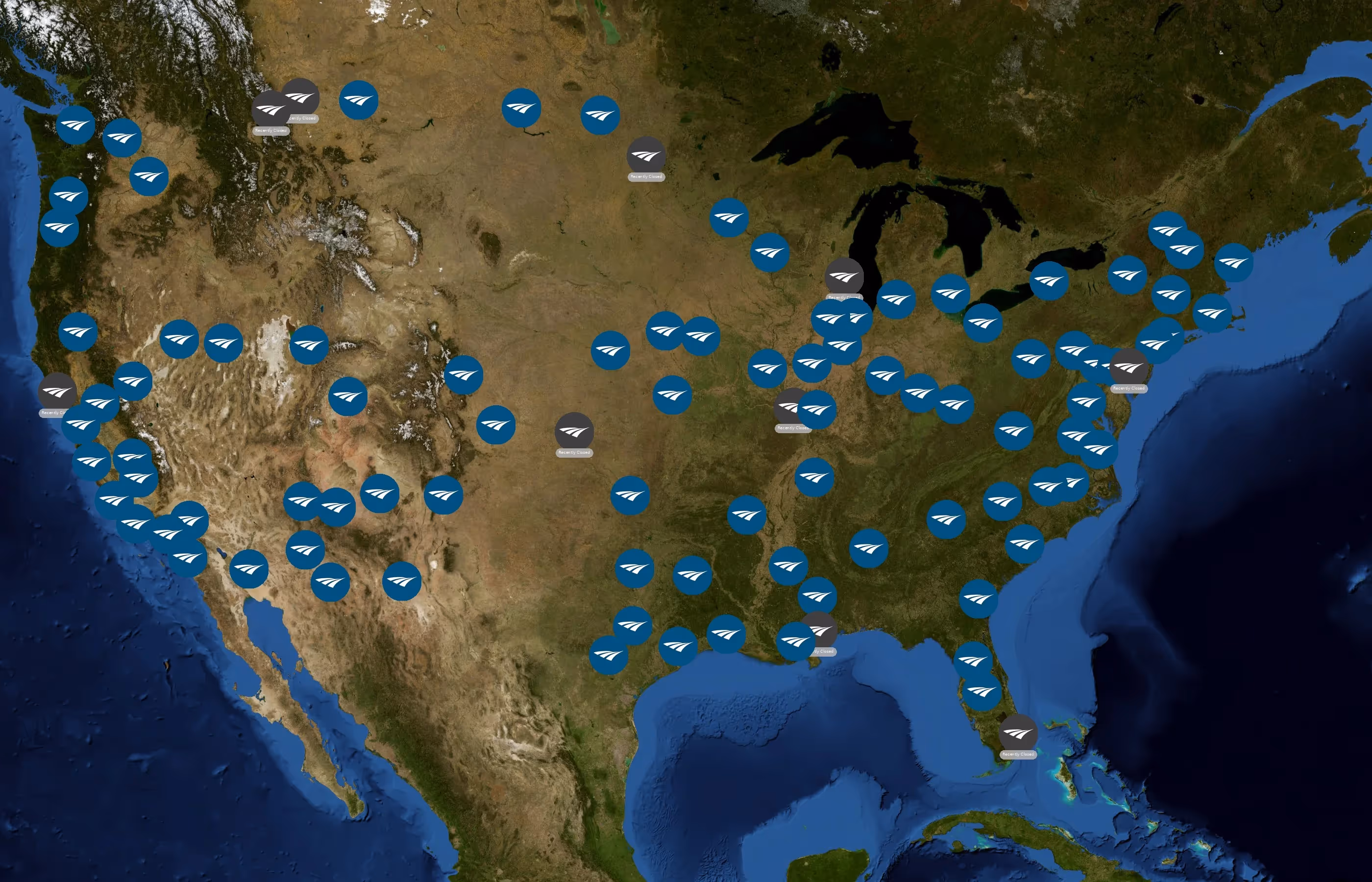 Amtrak state distribution