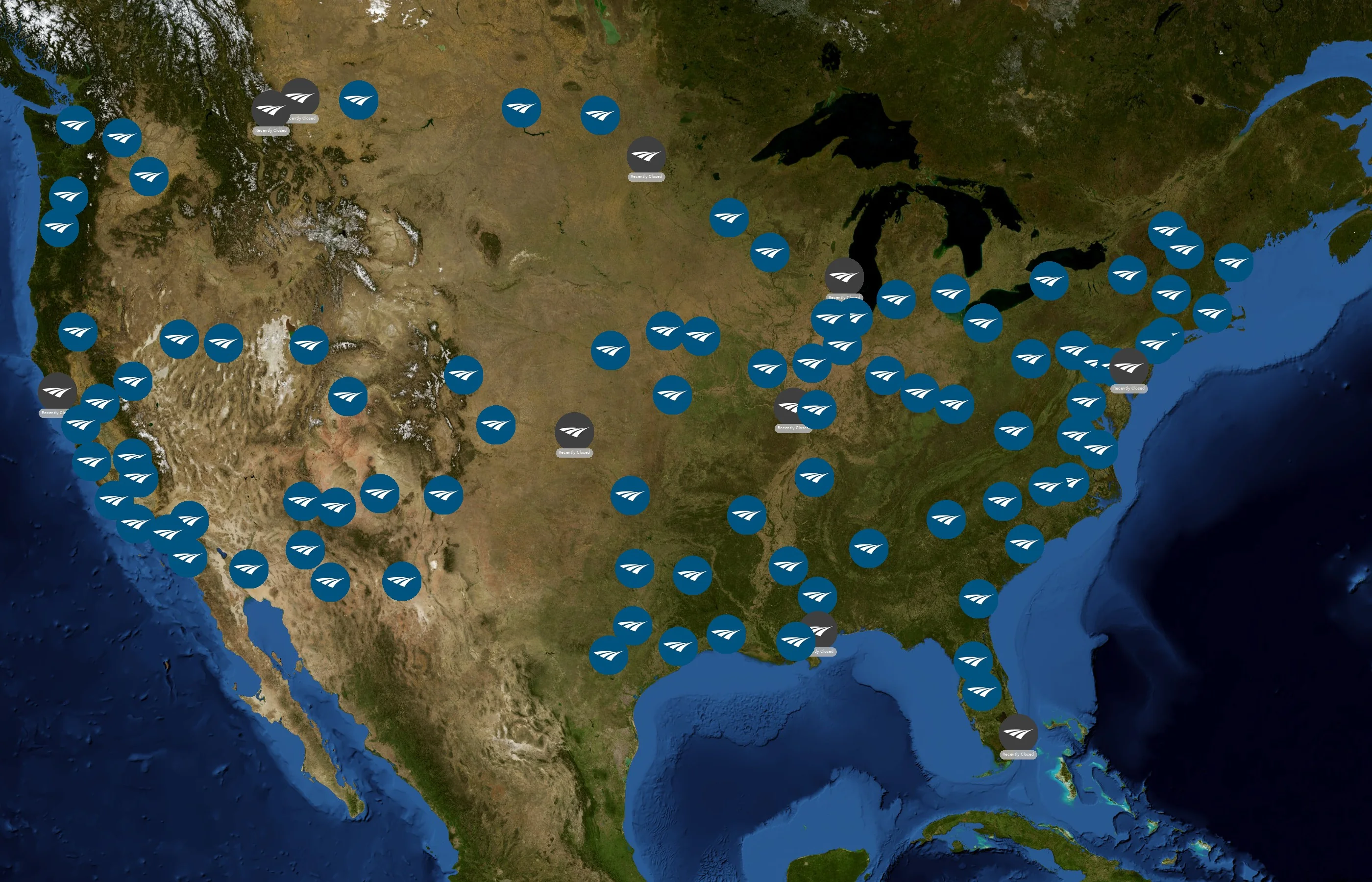 Amtrak state distribution