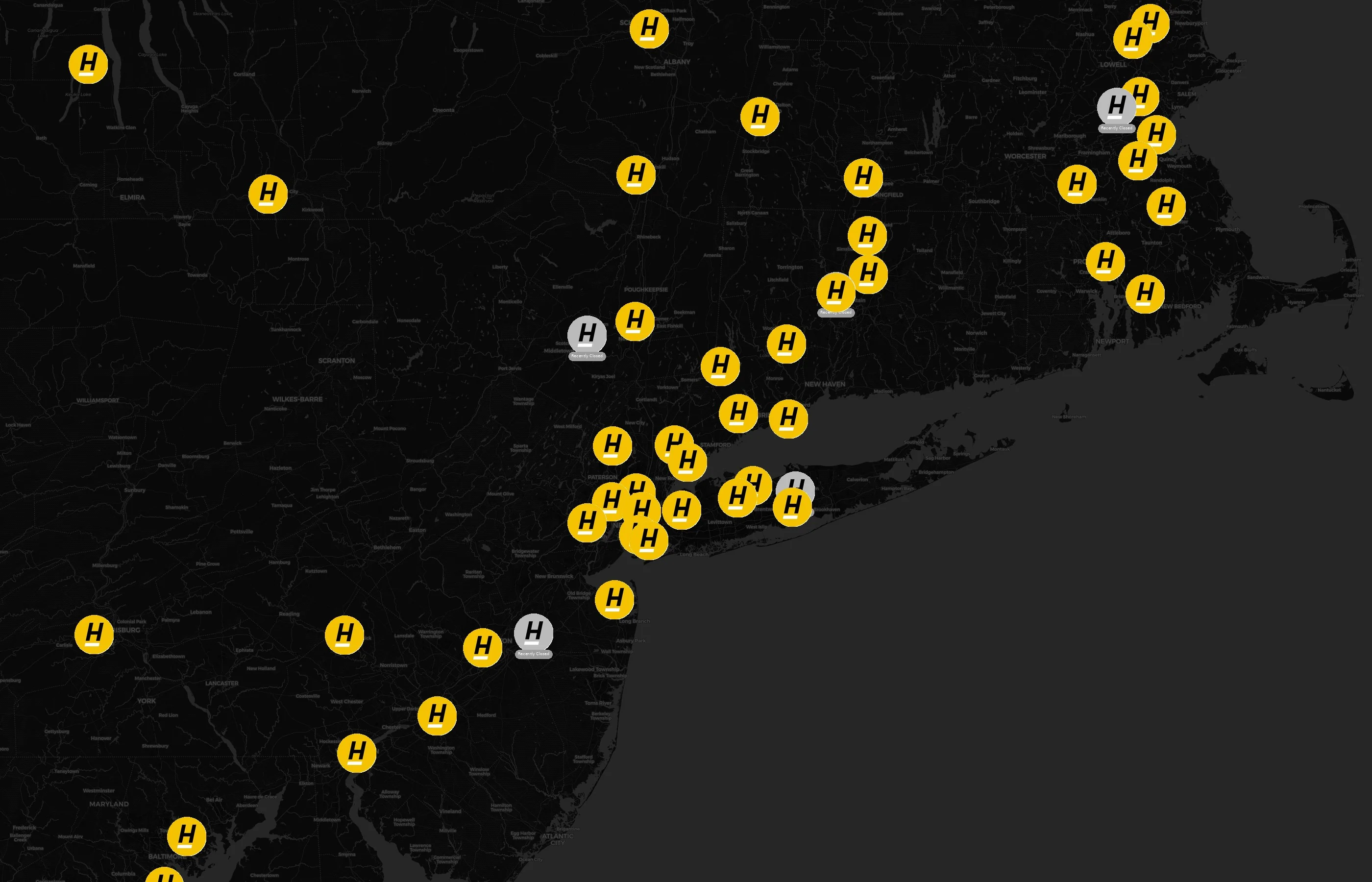 Hertz city distribution
