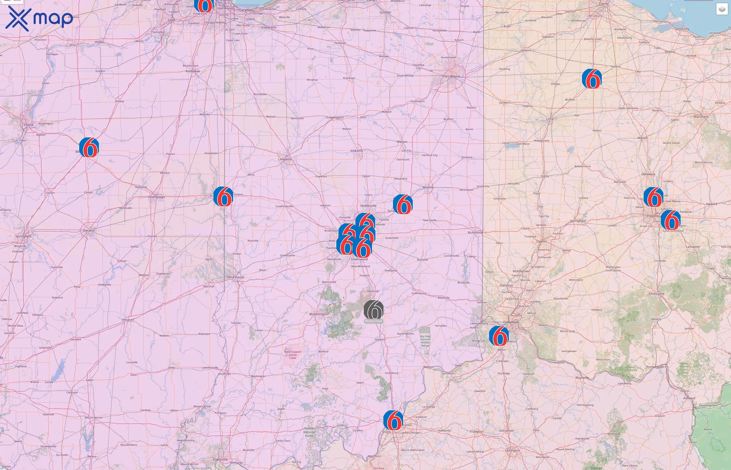 Motel 6 street hotspots