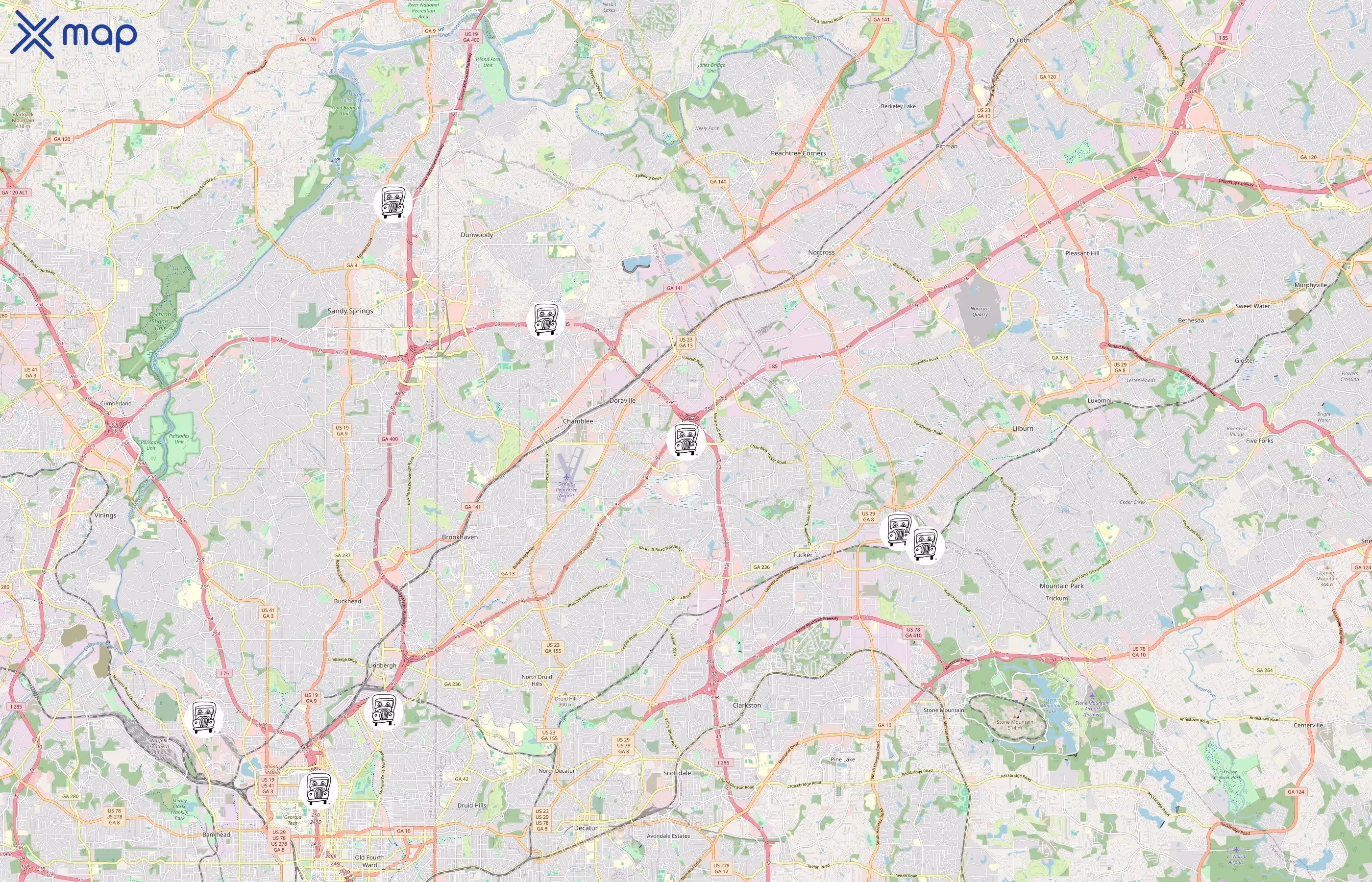 Two Men and a Truck area coverage
