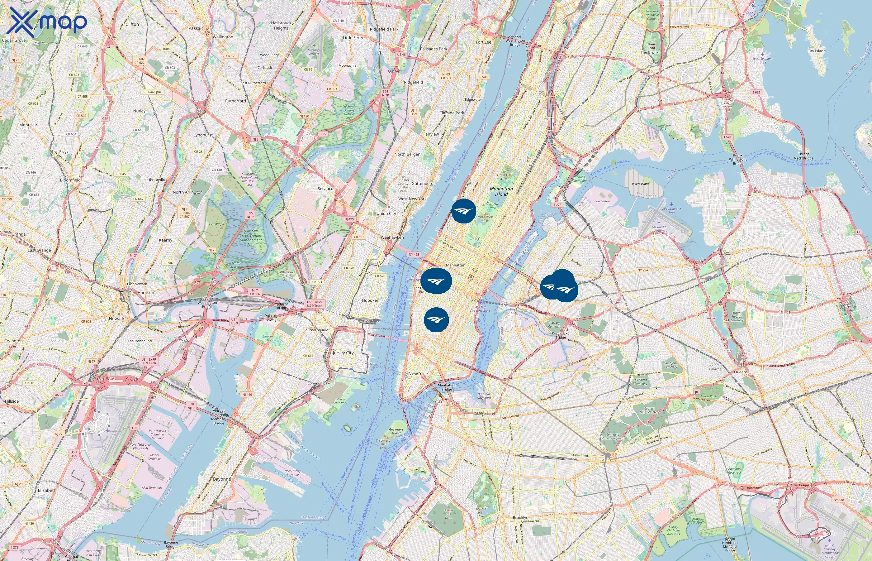 Amtrak area coverage