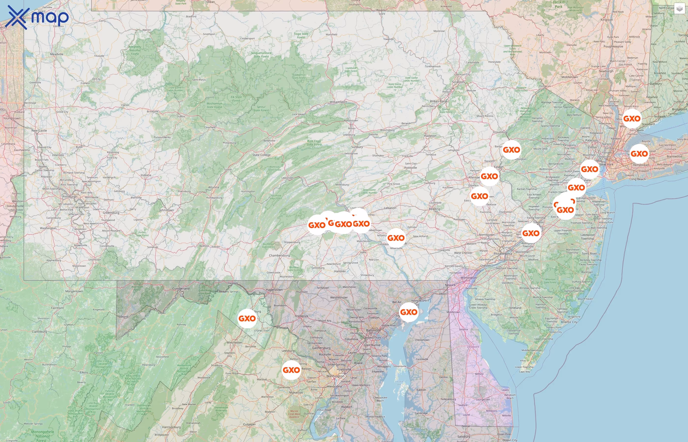 GXO street hotspots