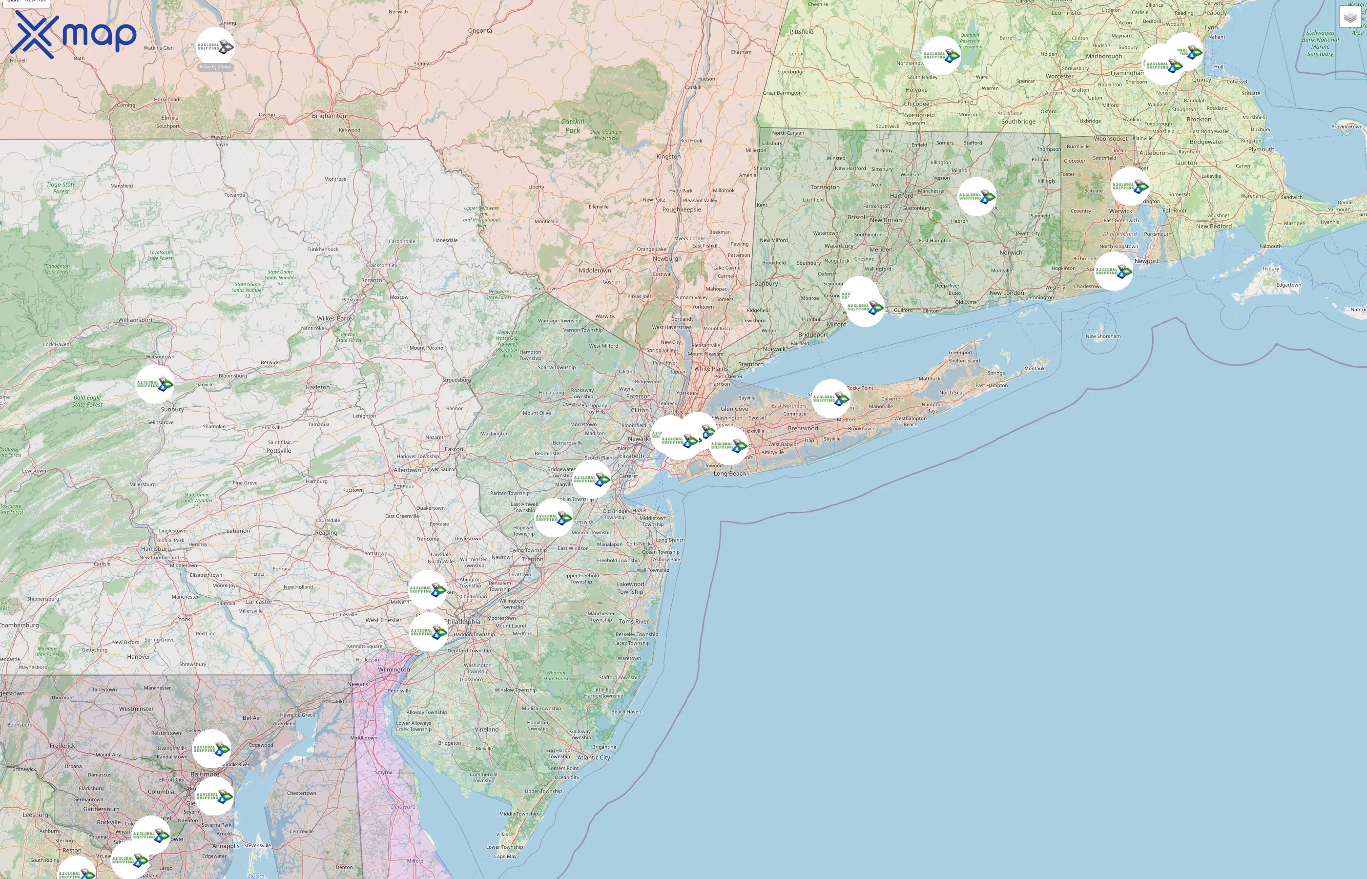 A2 Global Shipping street hotspots