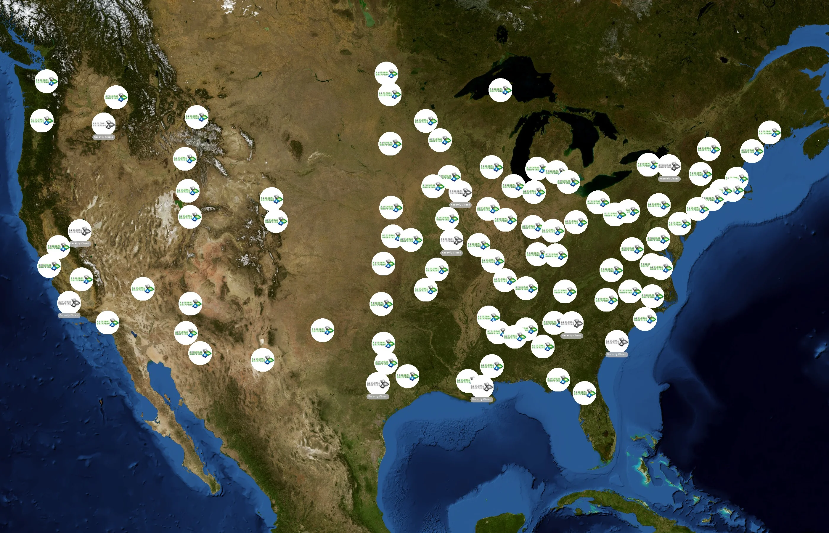 A2 Global Shipping state distribution