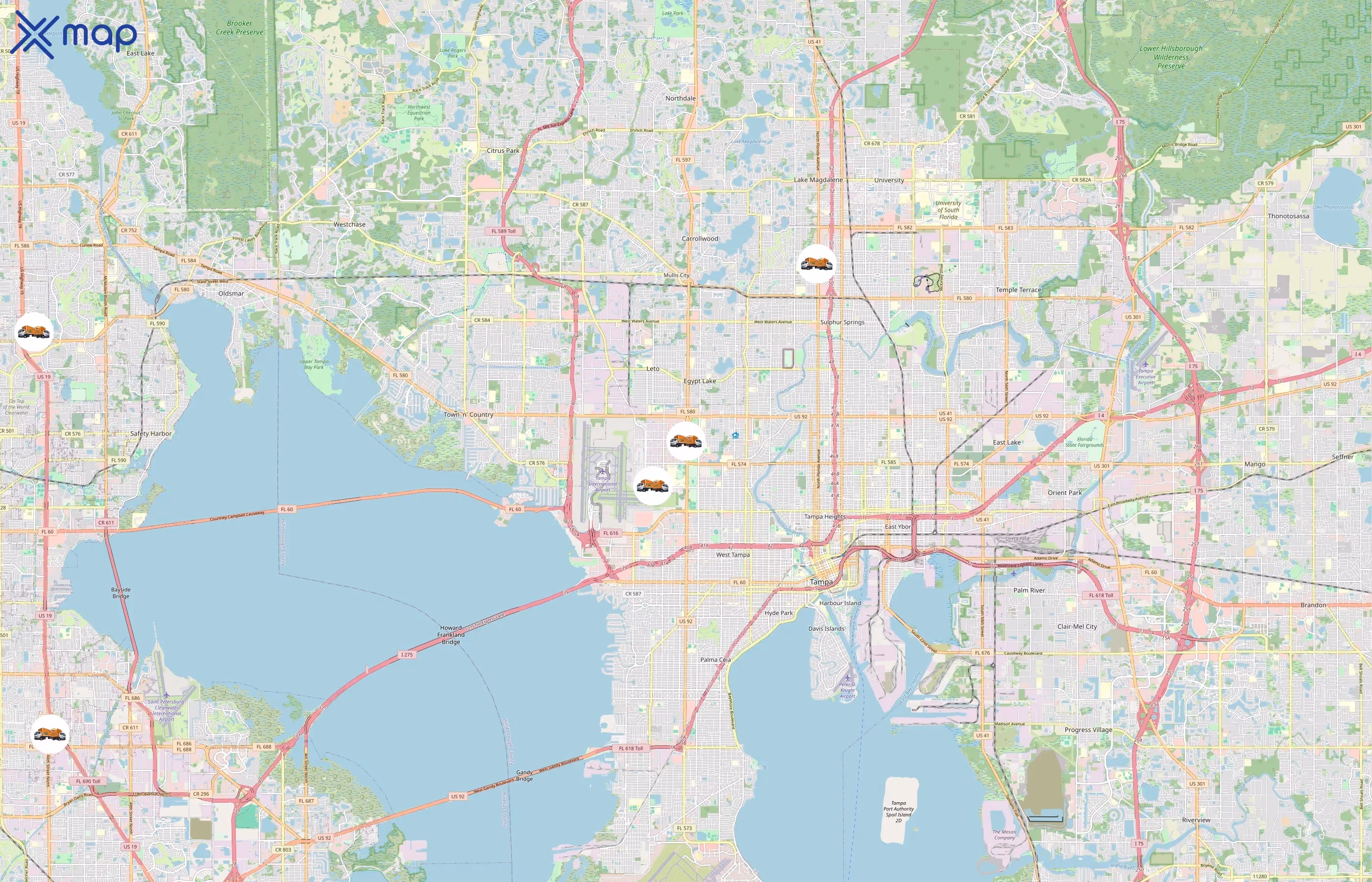 College Hunks Hauling Junk & Moving area coverage