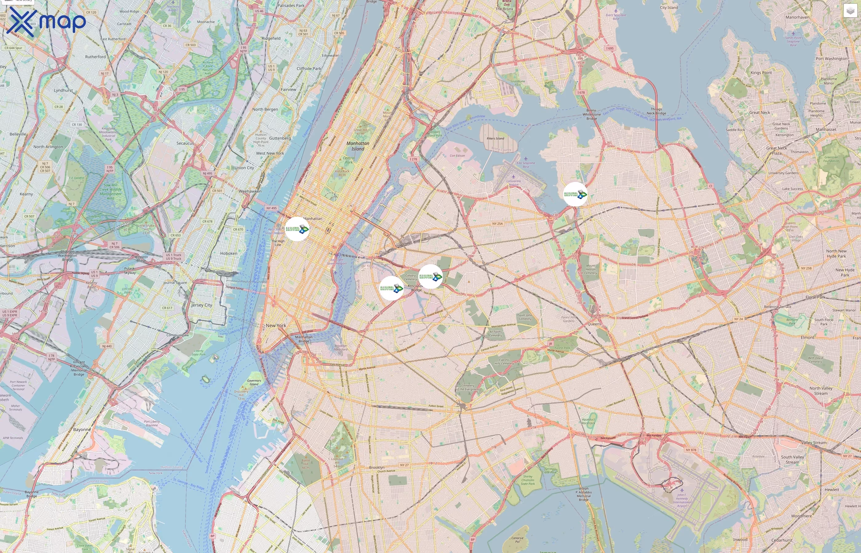 A2 Global Shipping traffic data