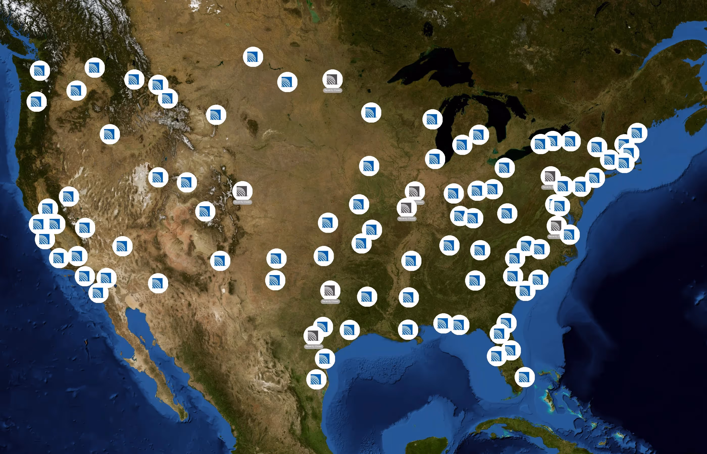 United Airlines state distribution