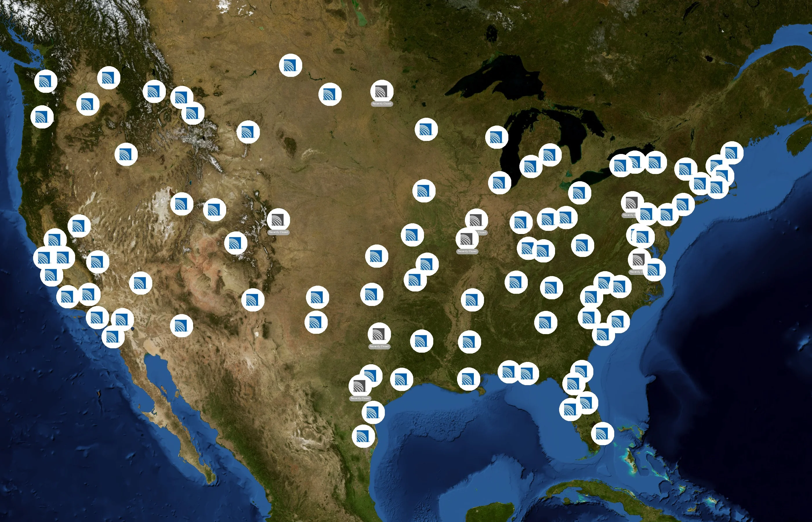 United Airlines state distribution