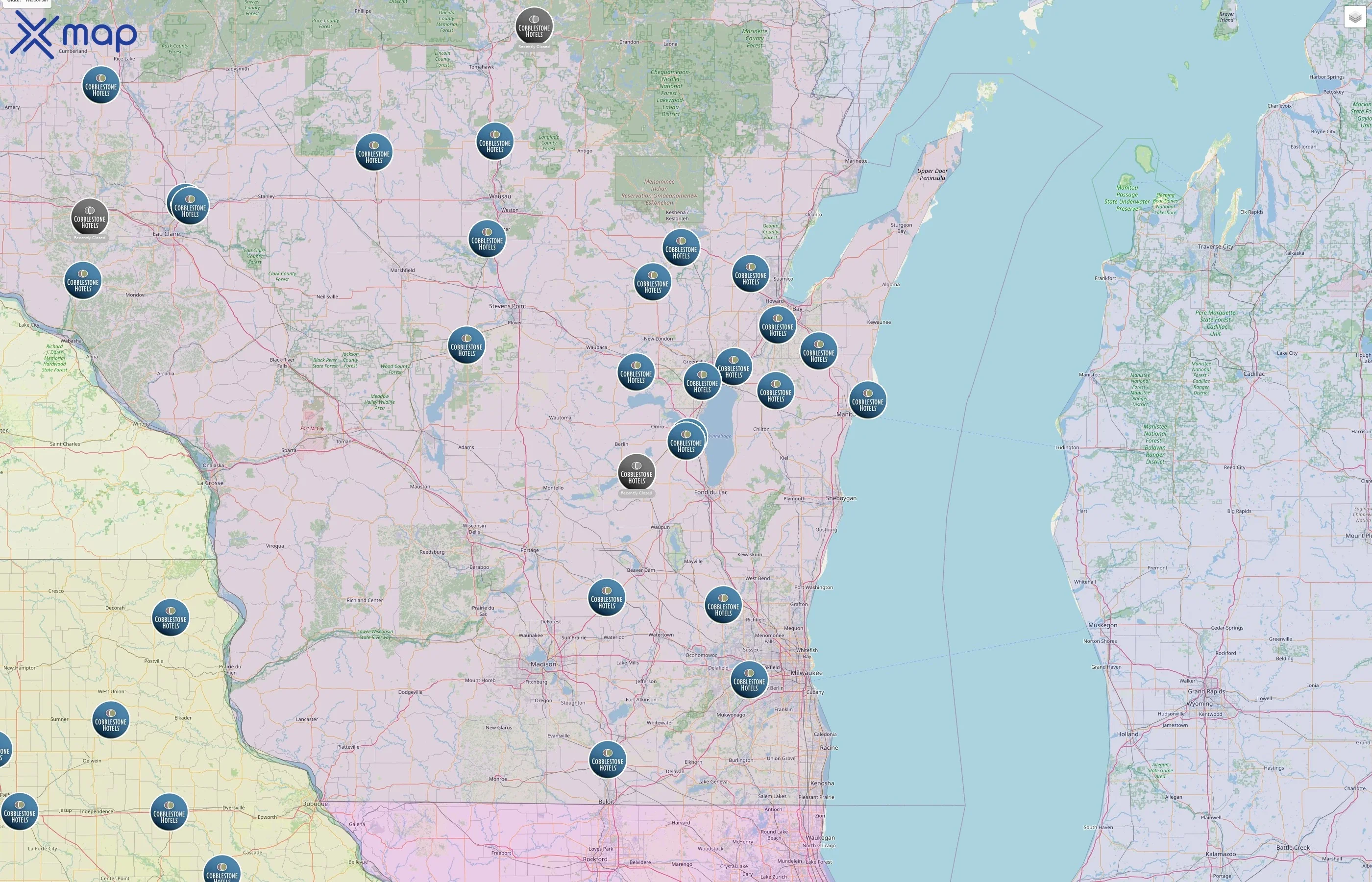 Cobblestone Hotels street hotspots