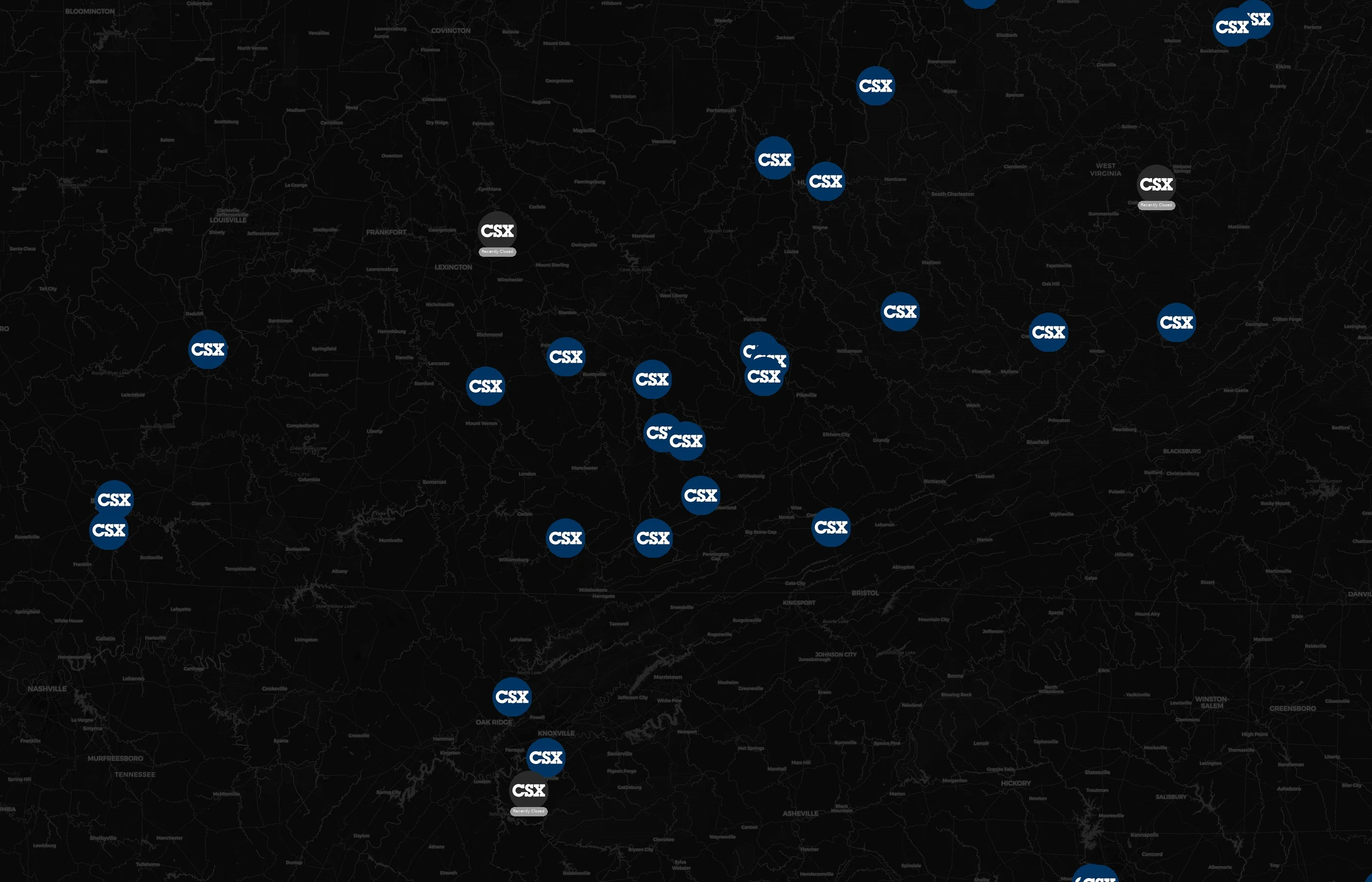 CSX Transportation city distribution