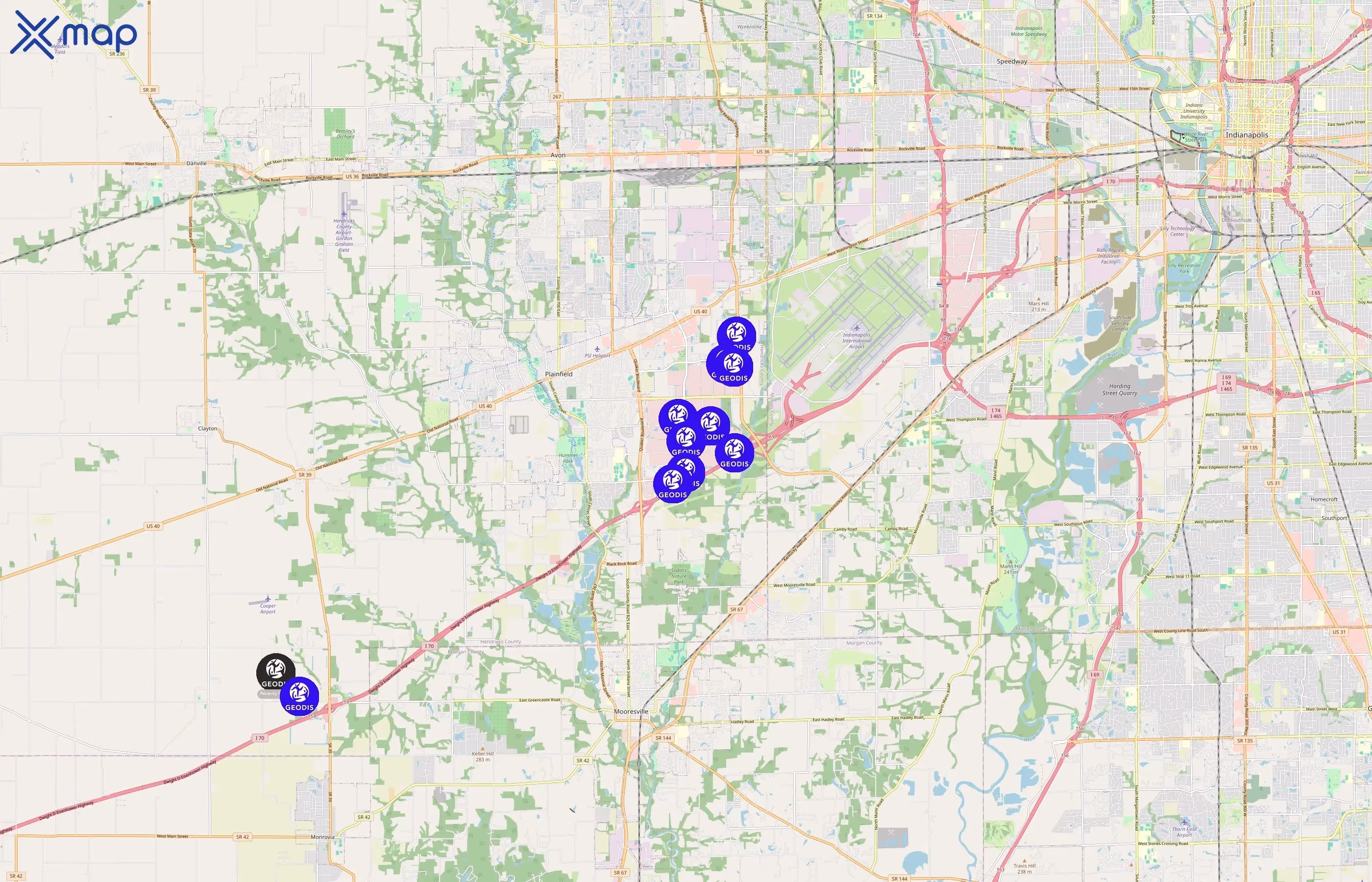 GEODIS area coverage