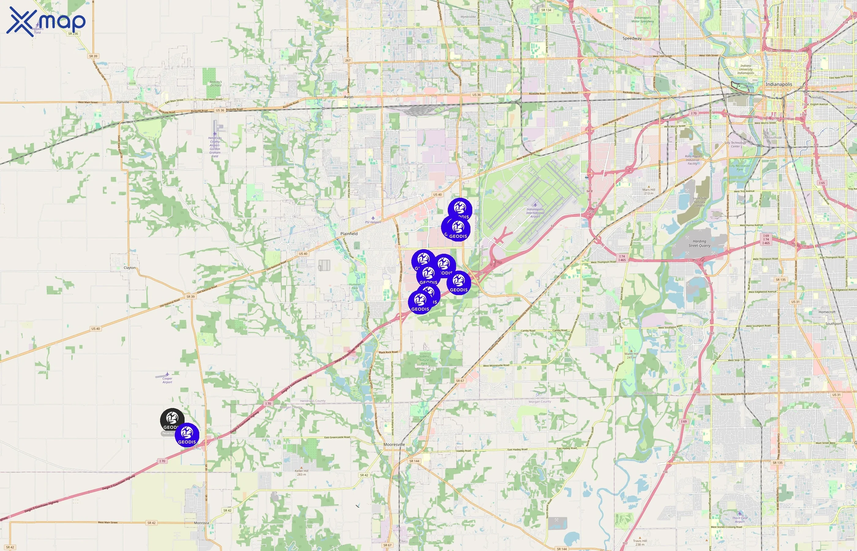 GEODIS area coverage