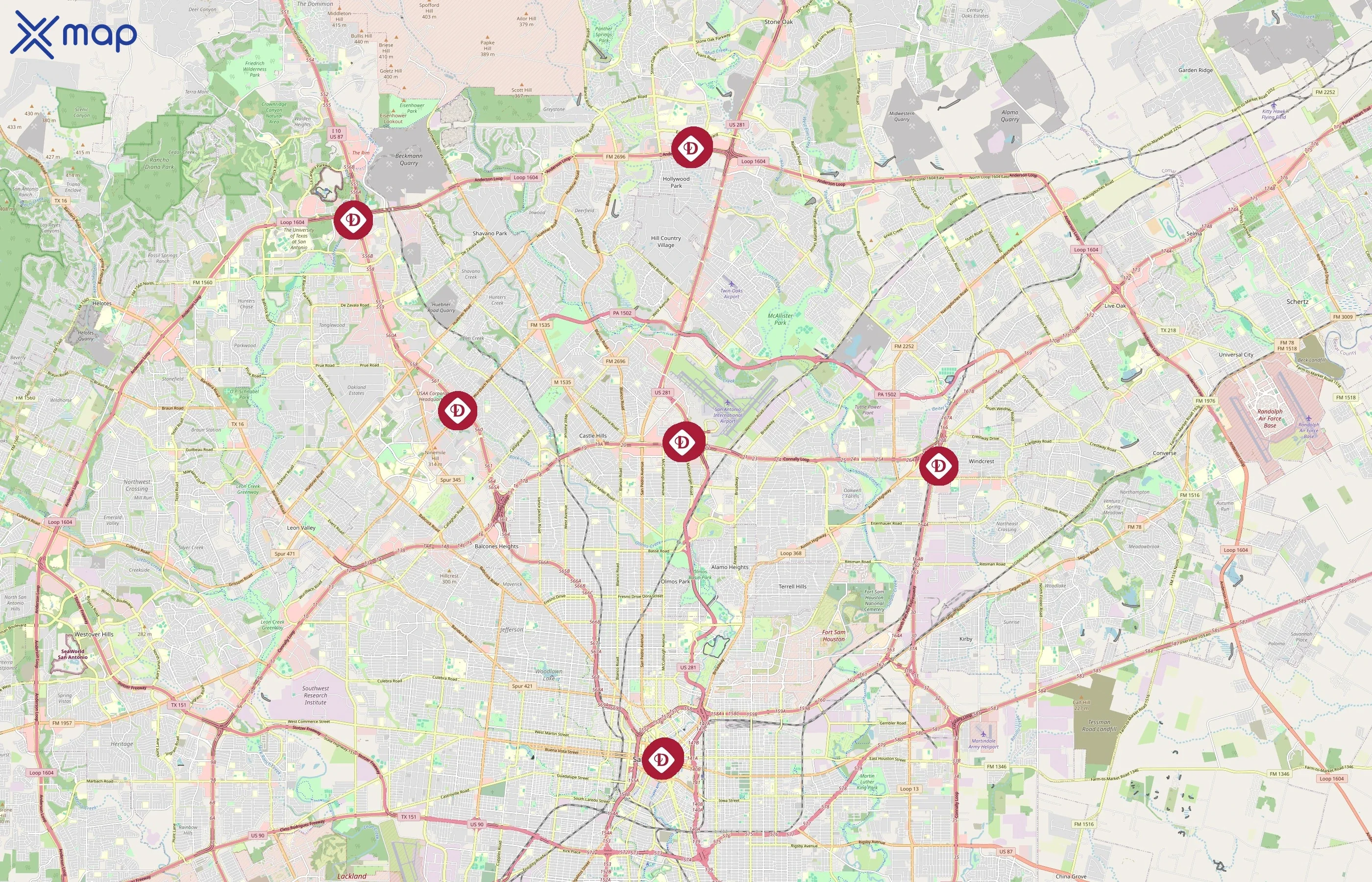 Drury Hotels area coverage