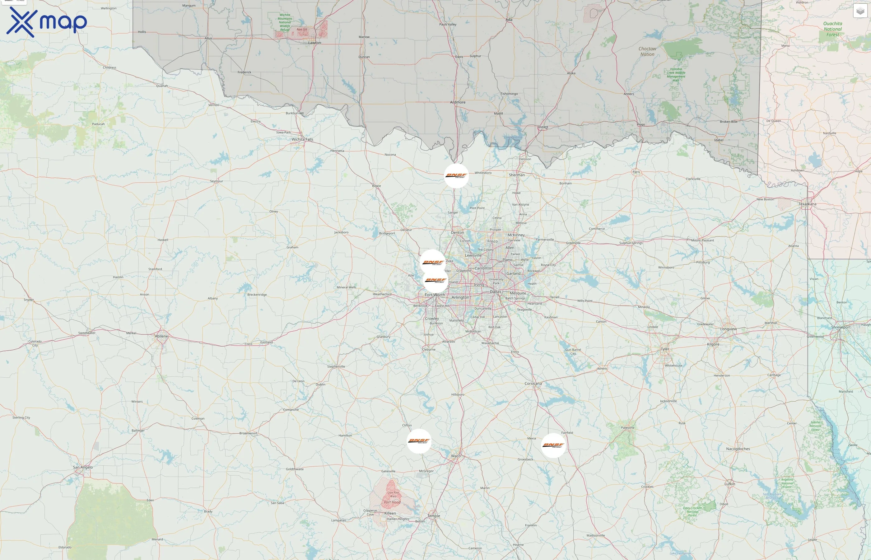 BNSF Railway street hotspots