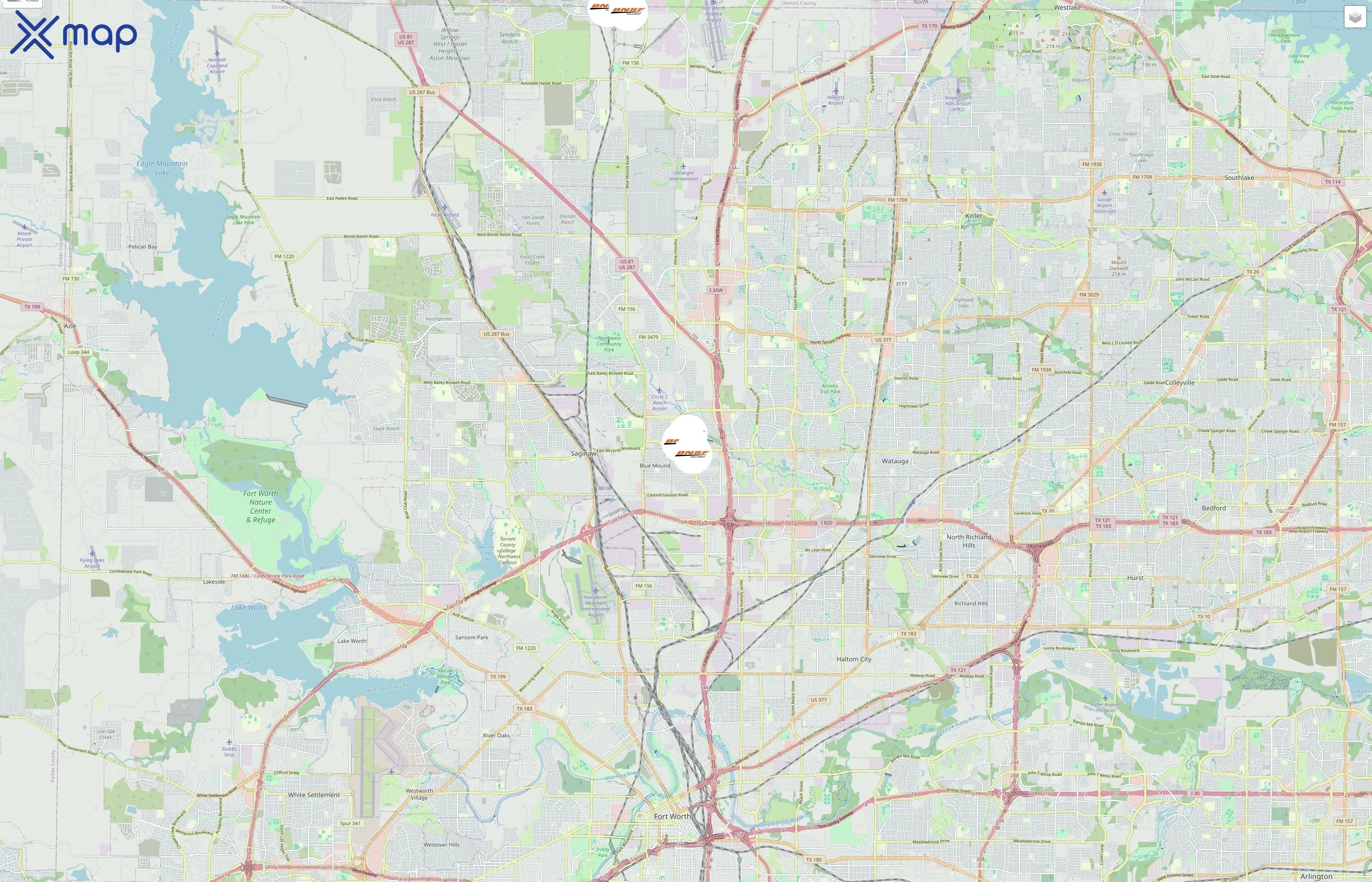 BNSF Railway traffic data