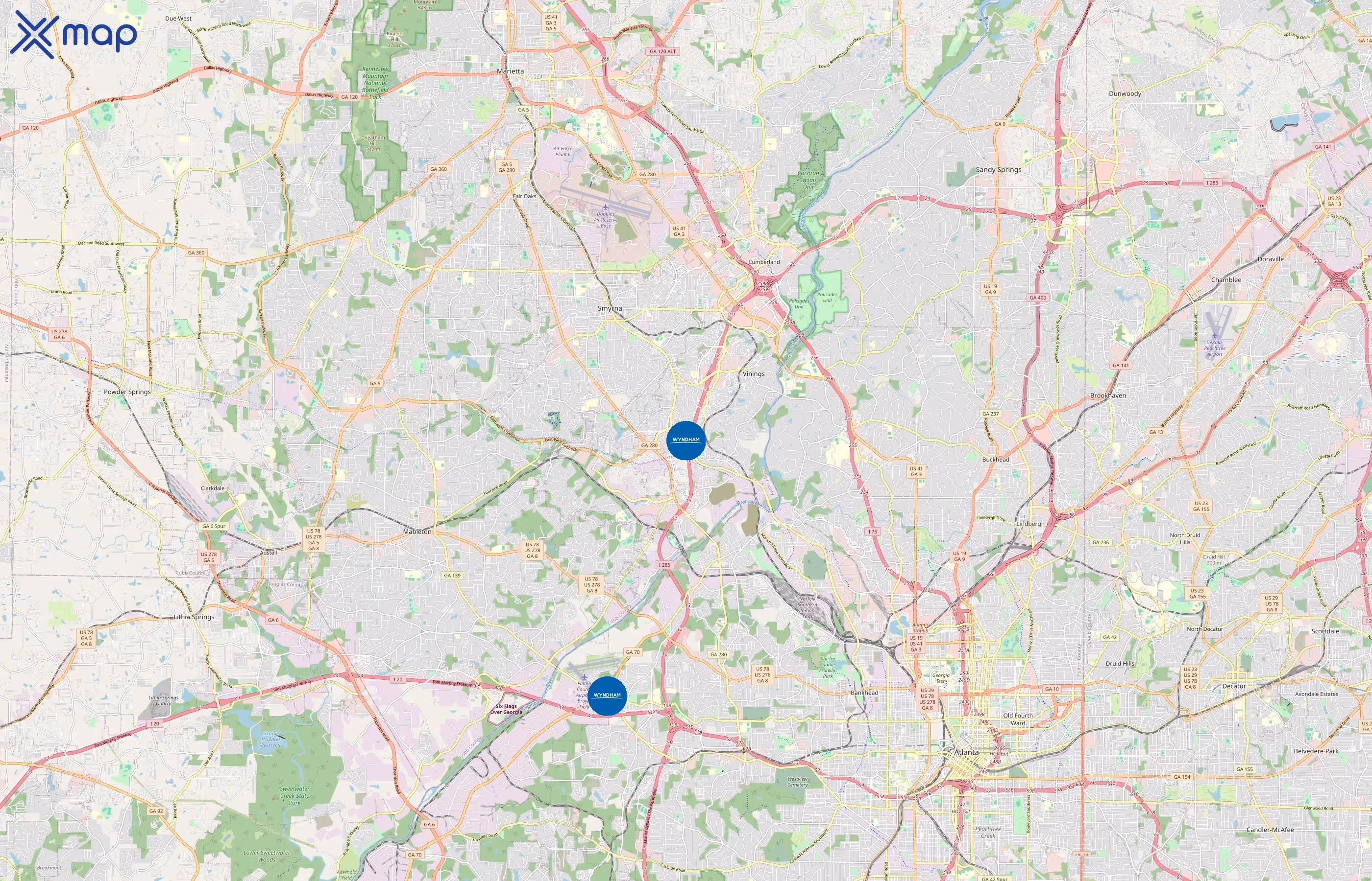 Days Inn area coverage