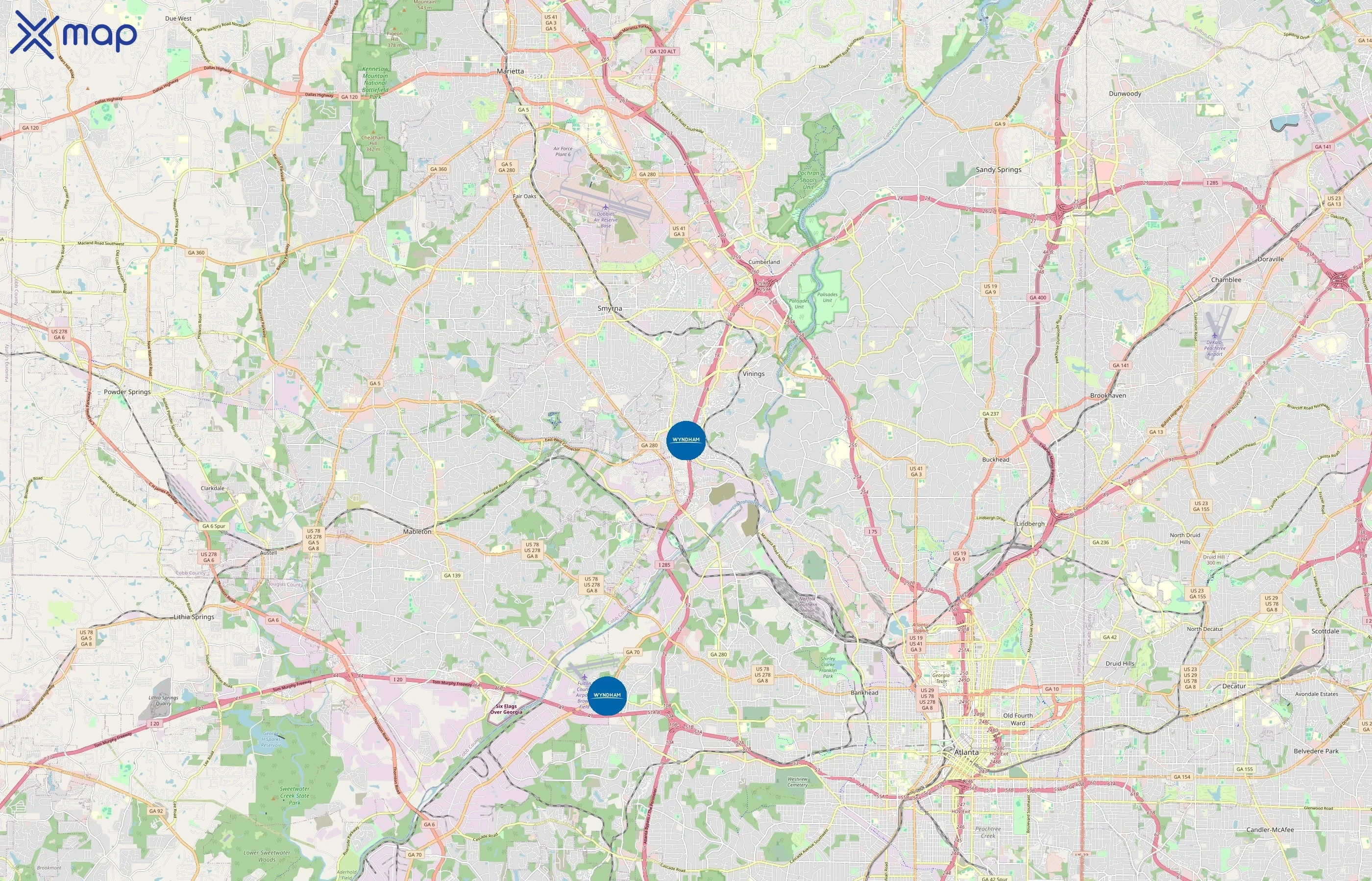 Days Inn area coverage