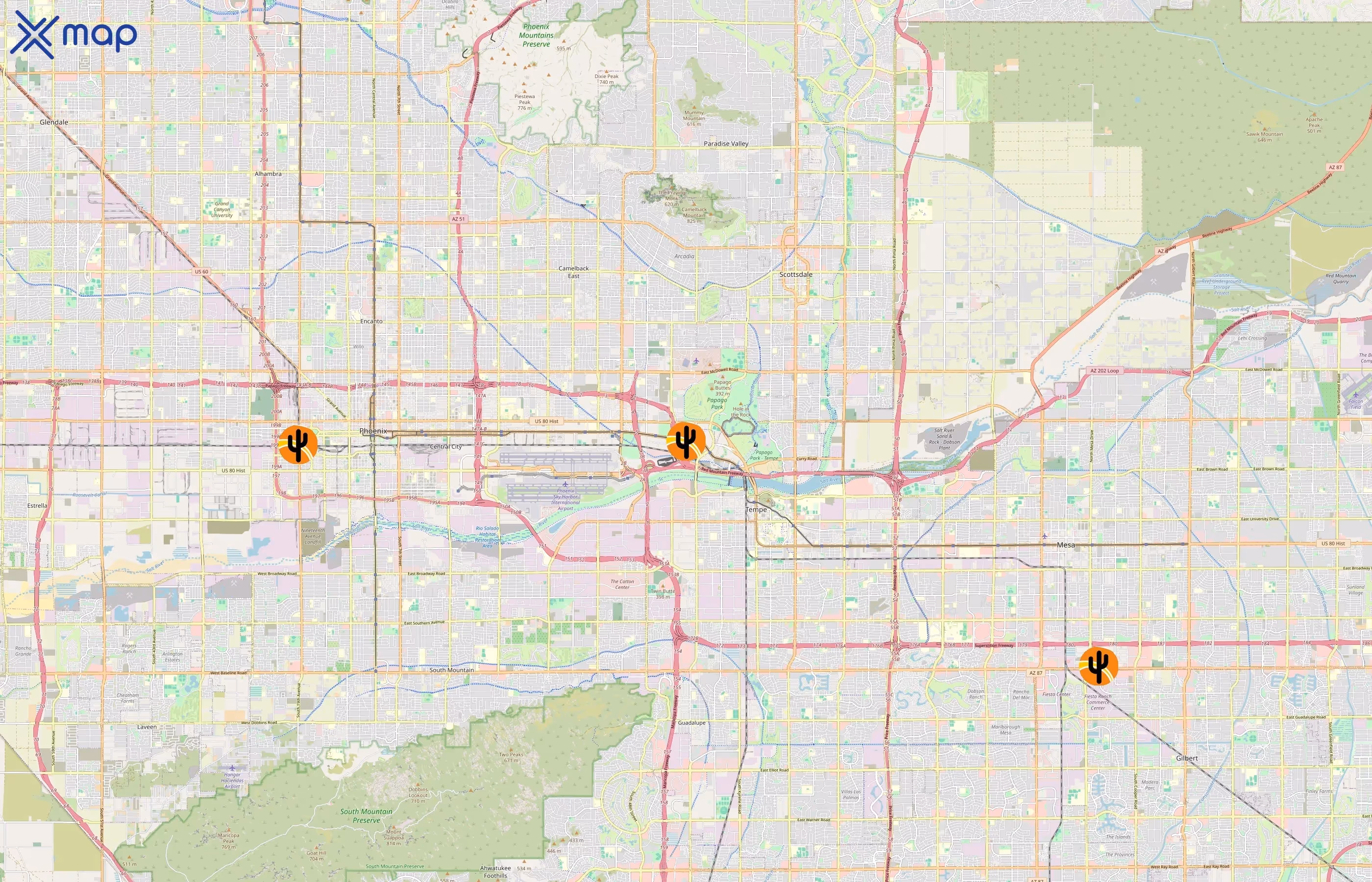 Sunstate Equipment area coverage