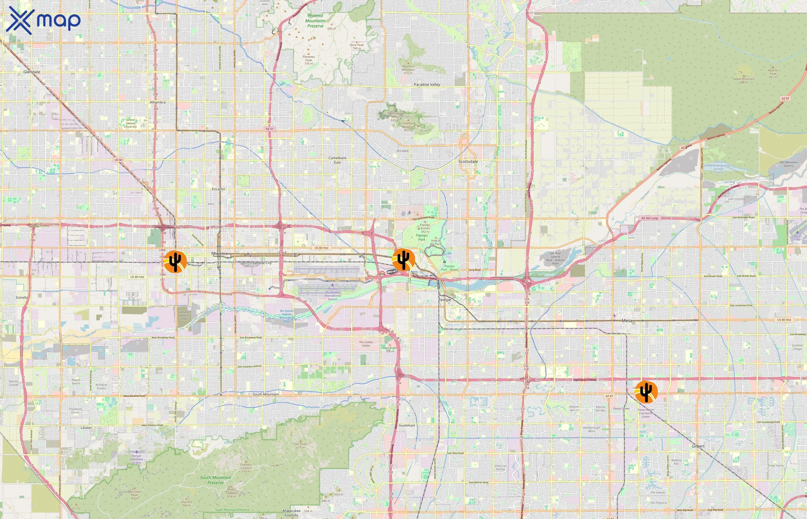 Sunstate Equipment area coverage