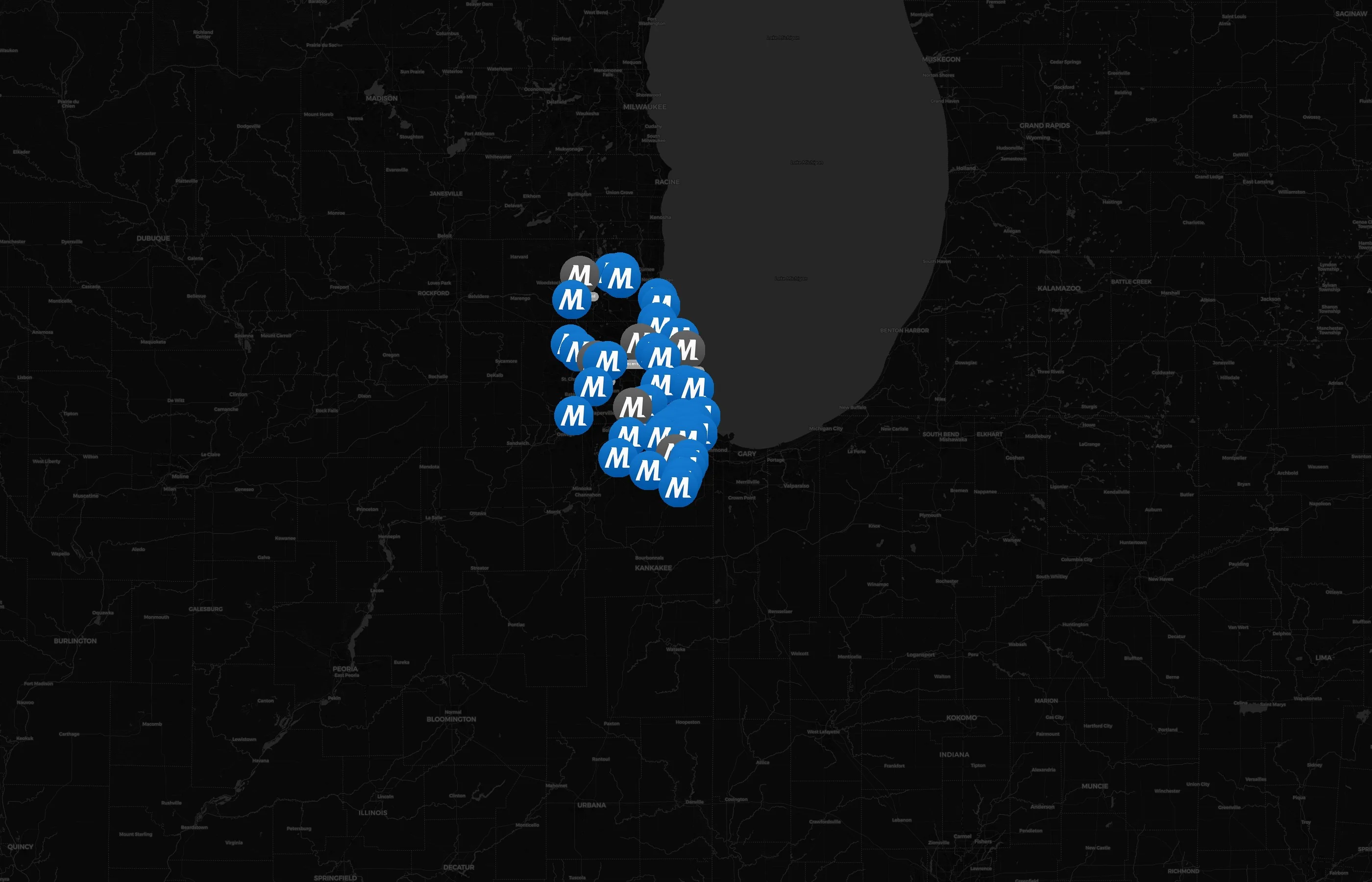 Metra city distribution