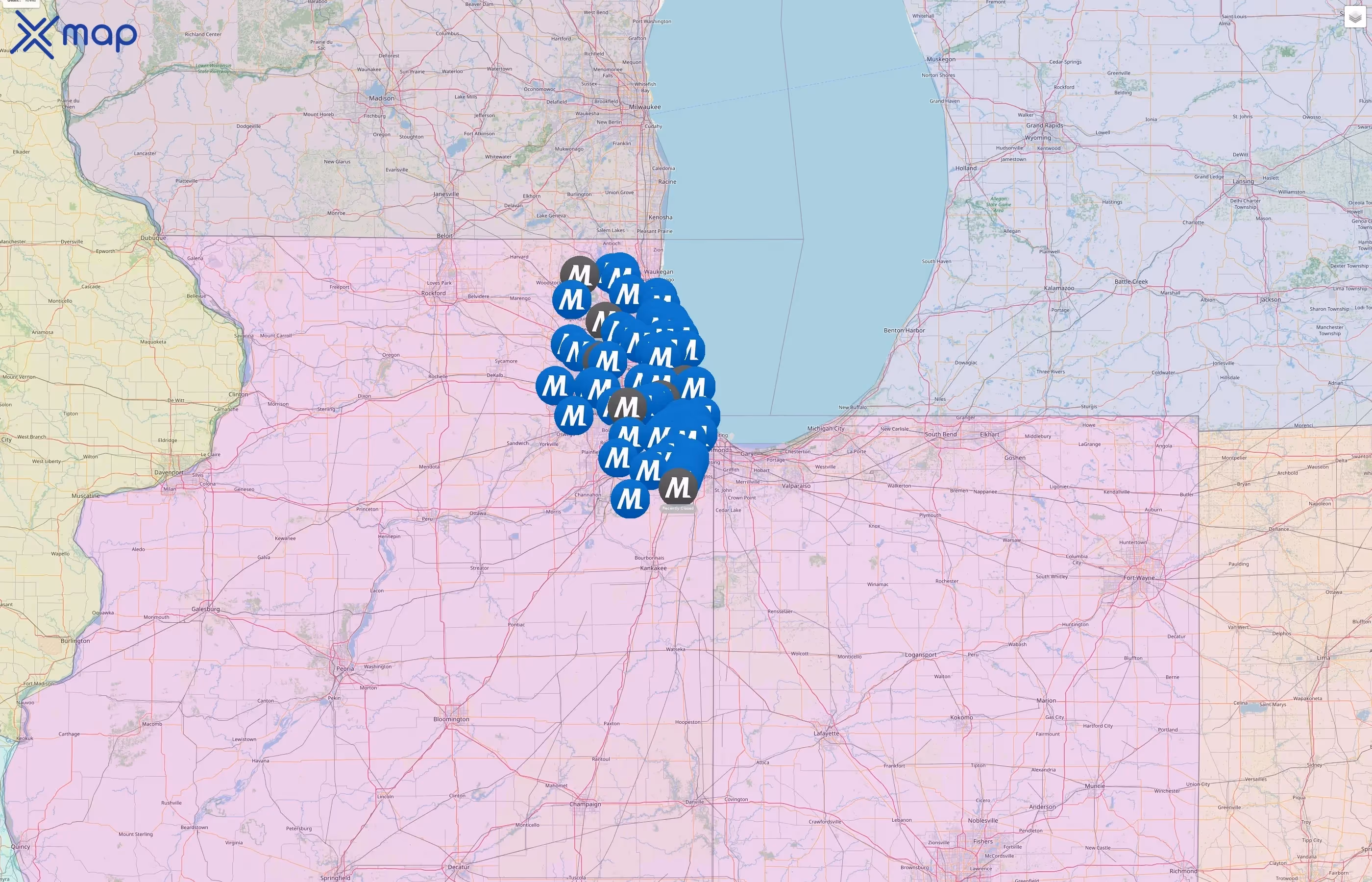 Metra street hotspots