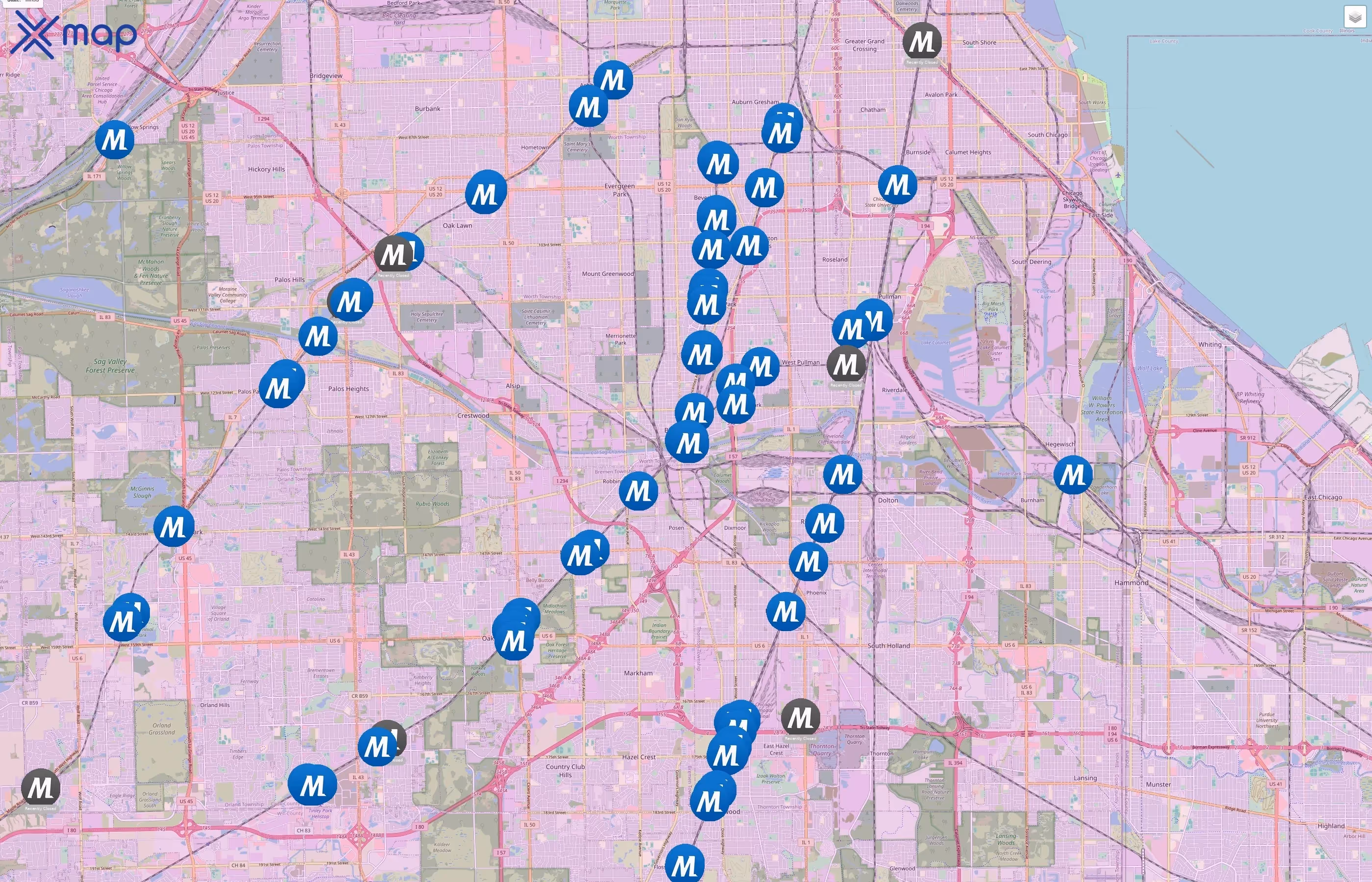 Metra traffic data