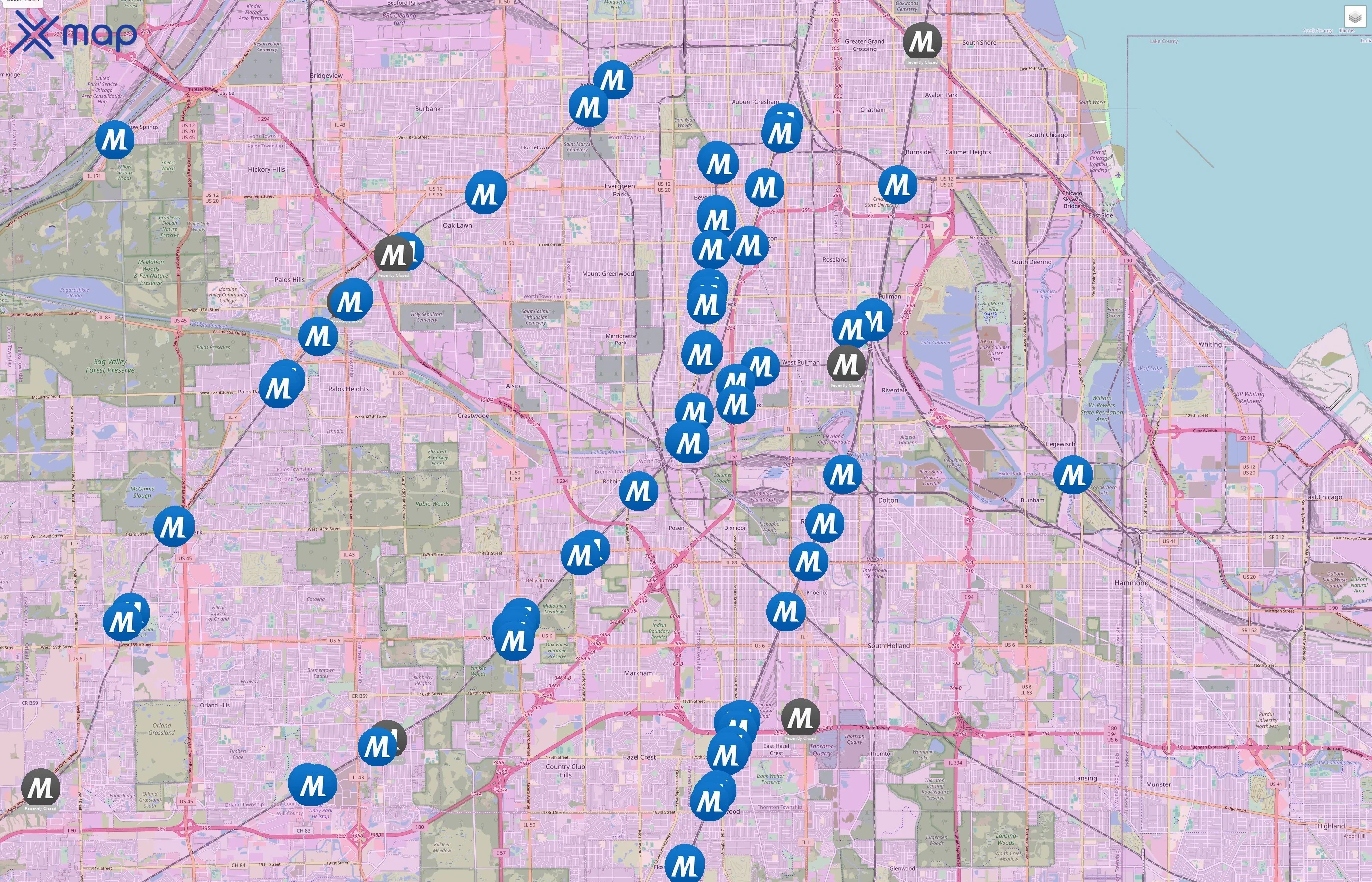 Metra traffic data