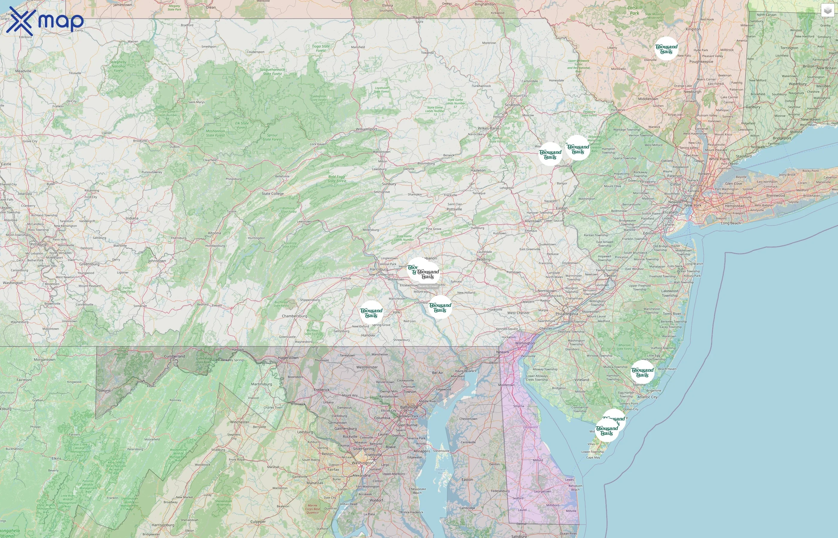 Thousand Trails street hotspots