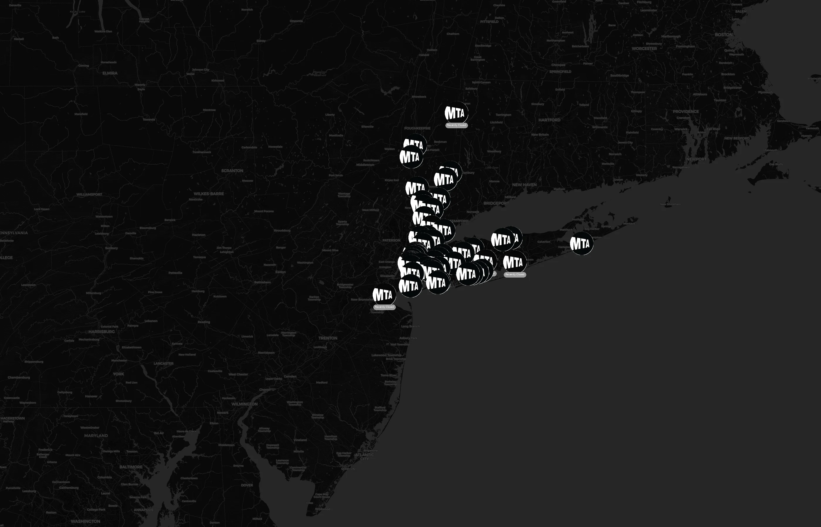 Metropolitan Transportation Authority city distribution