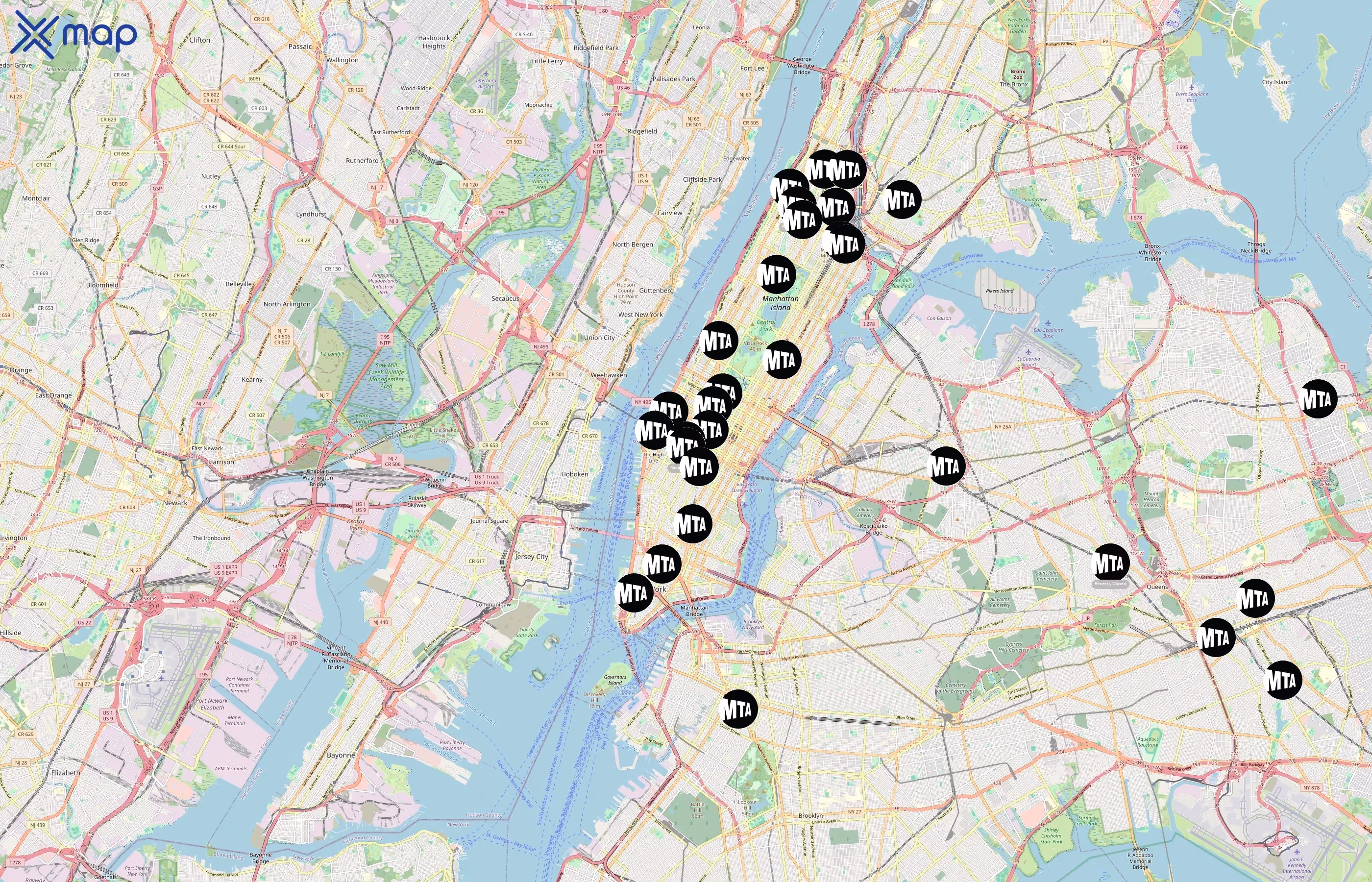 Metropolitan Transportation Authority area coverage
