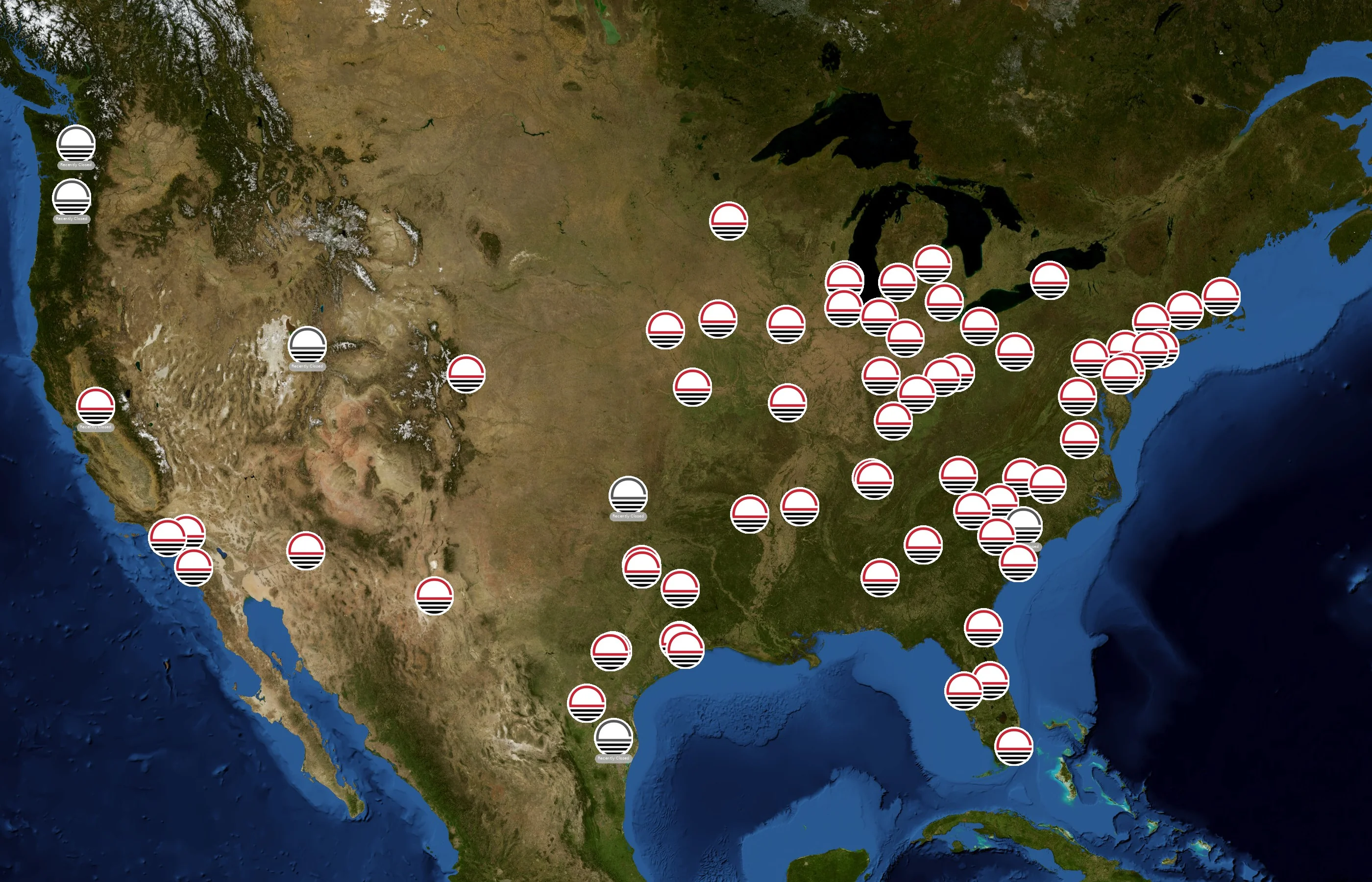 Forward Air state distribution