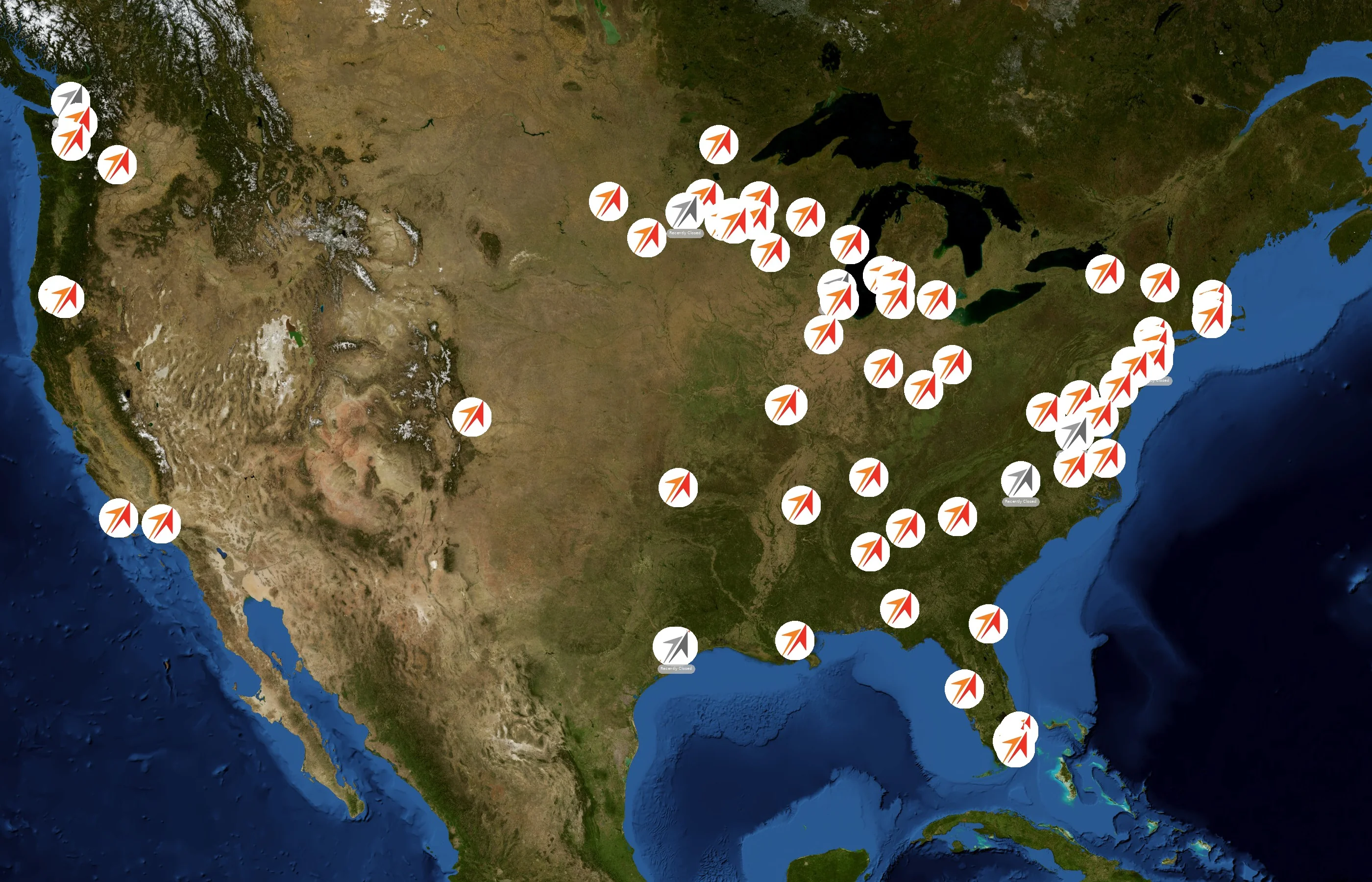 Travel Leaders state distribution