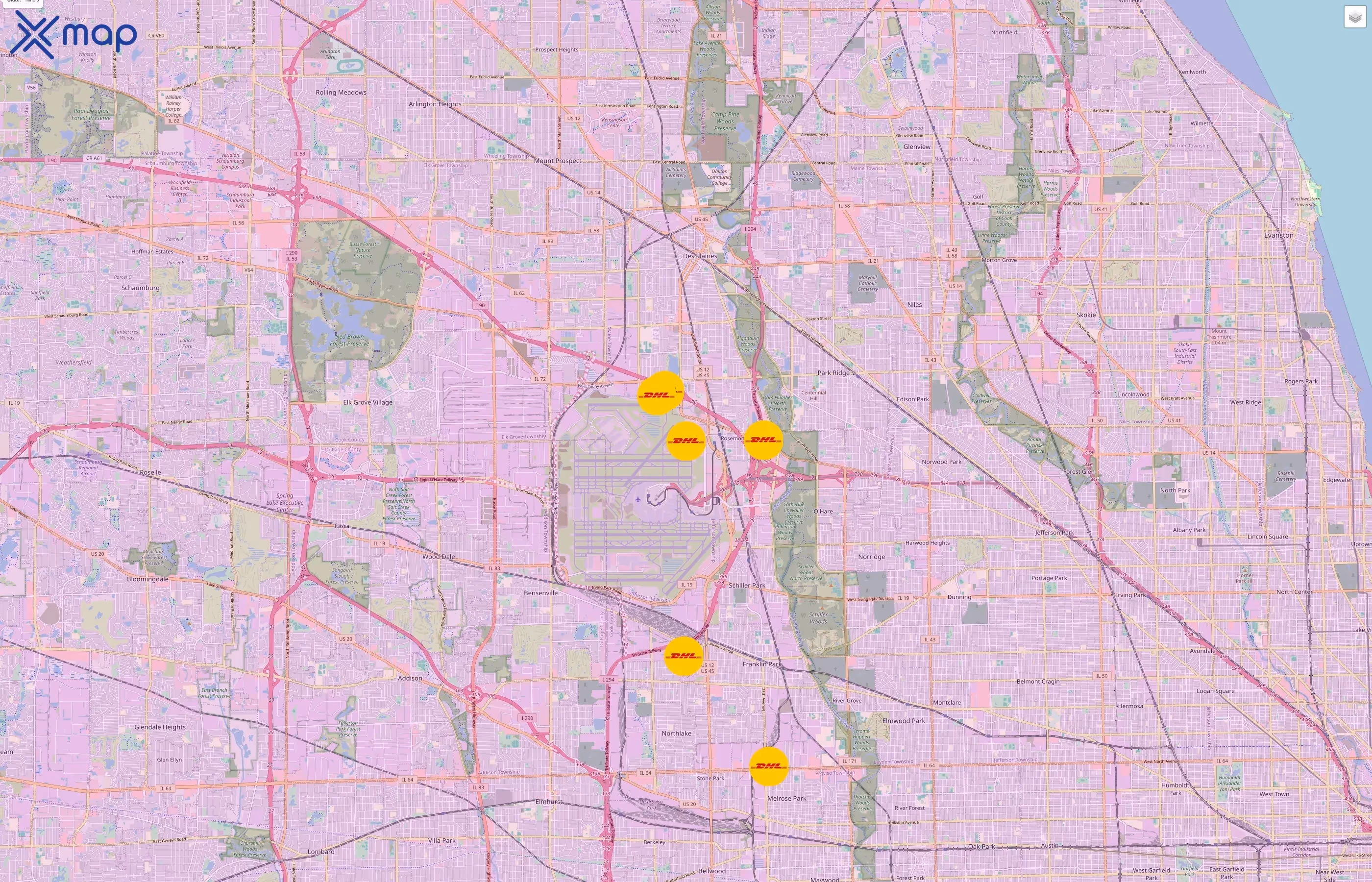 DHL traffic data