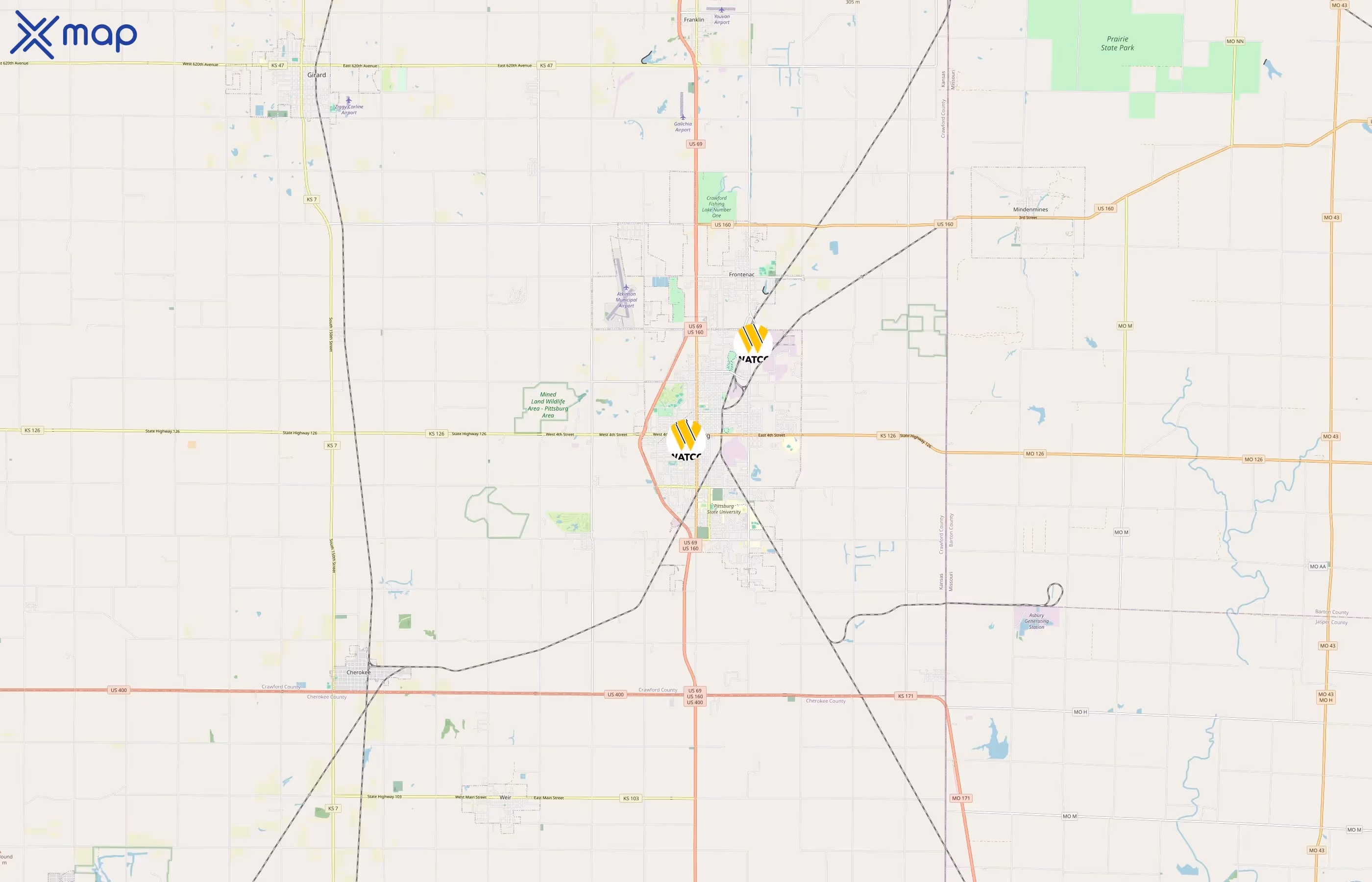 Watco area coverage