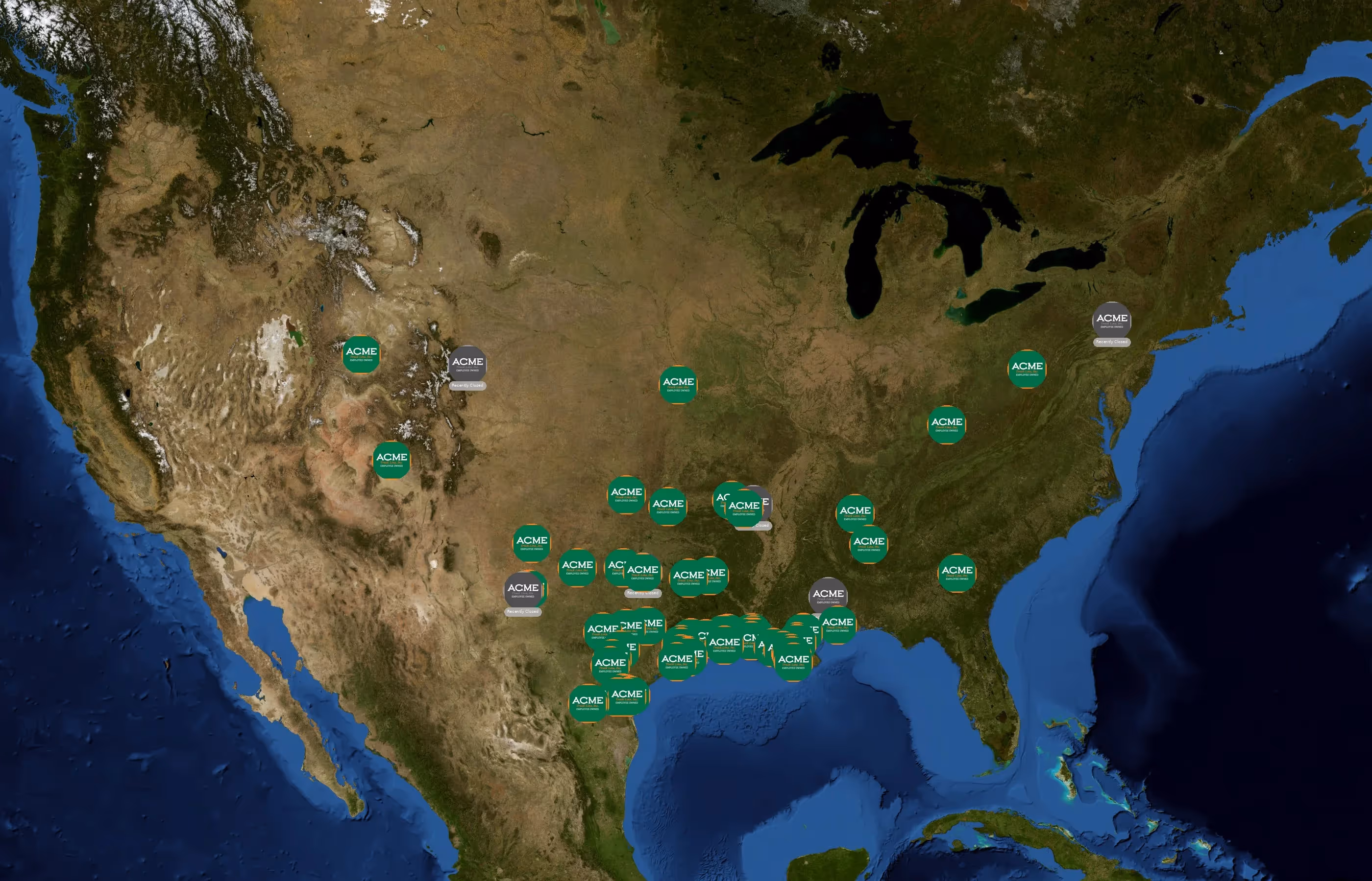 Acme Truck Line Inc state distribution