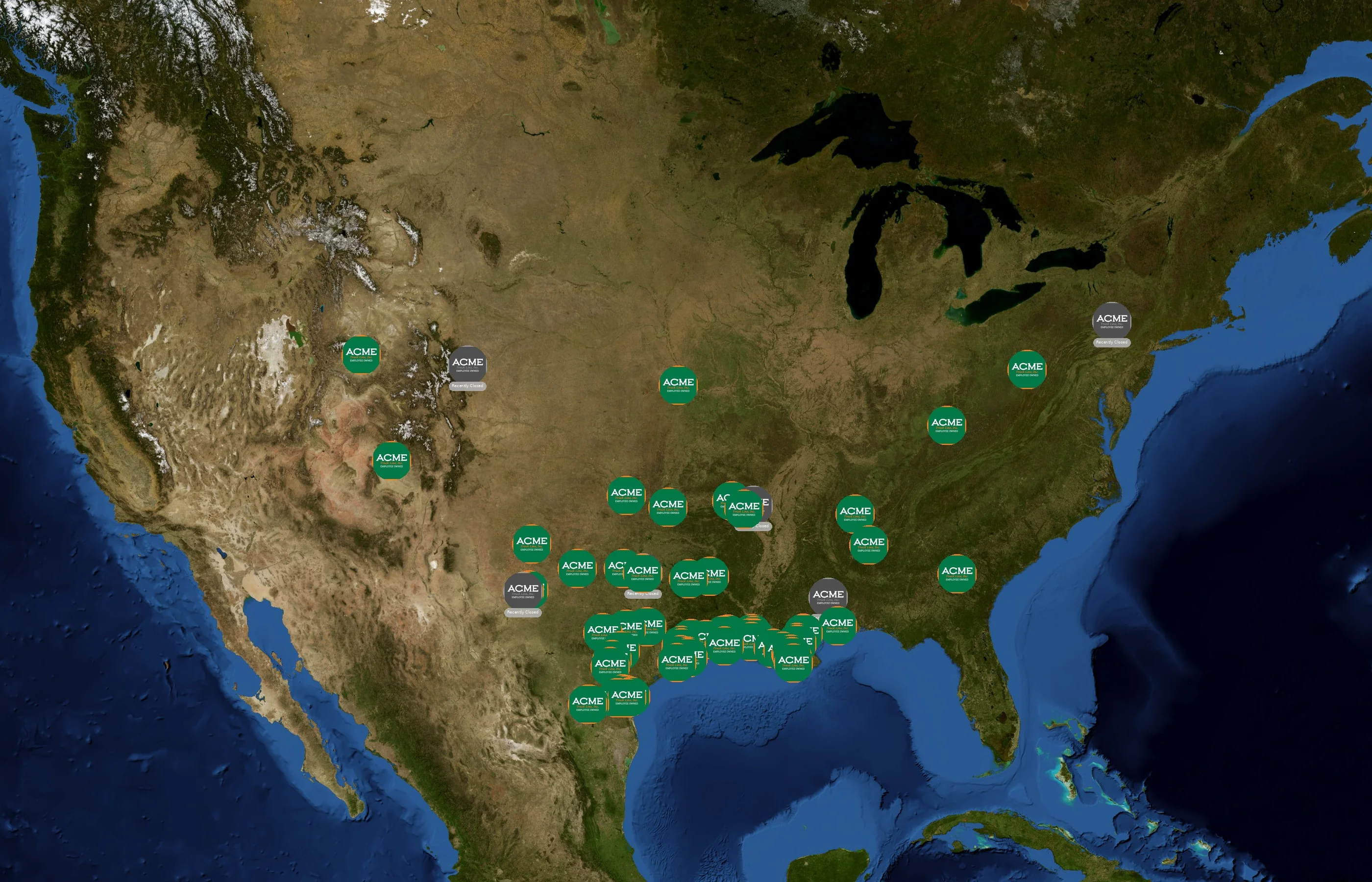 Acme Truck Line Inc state distribution