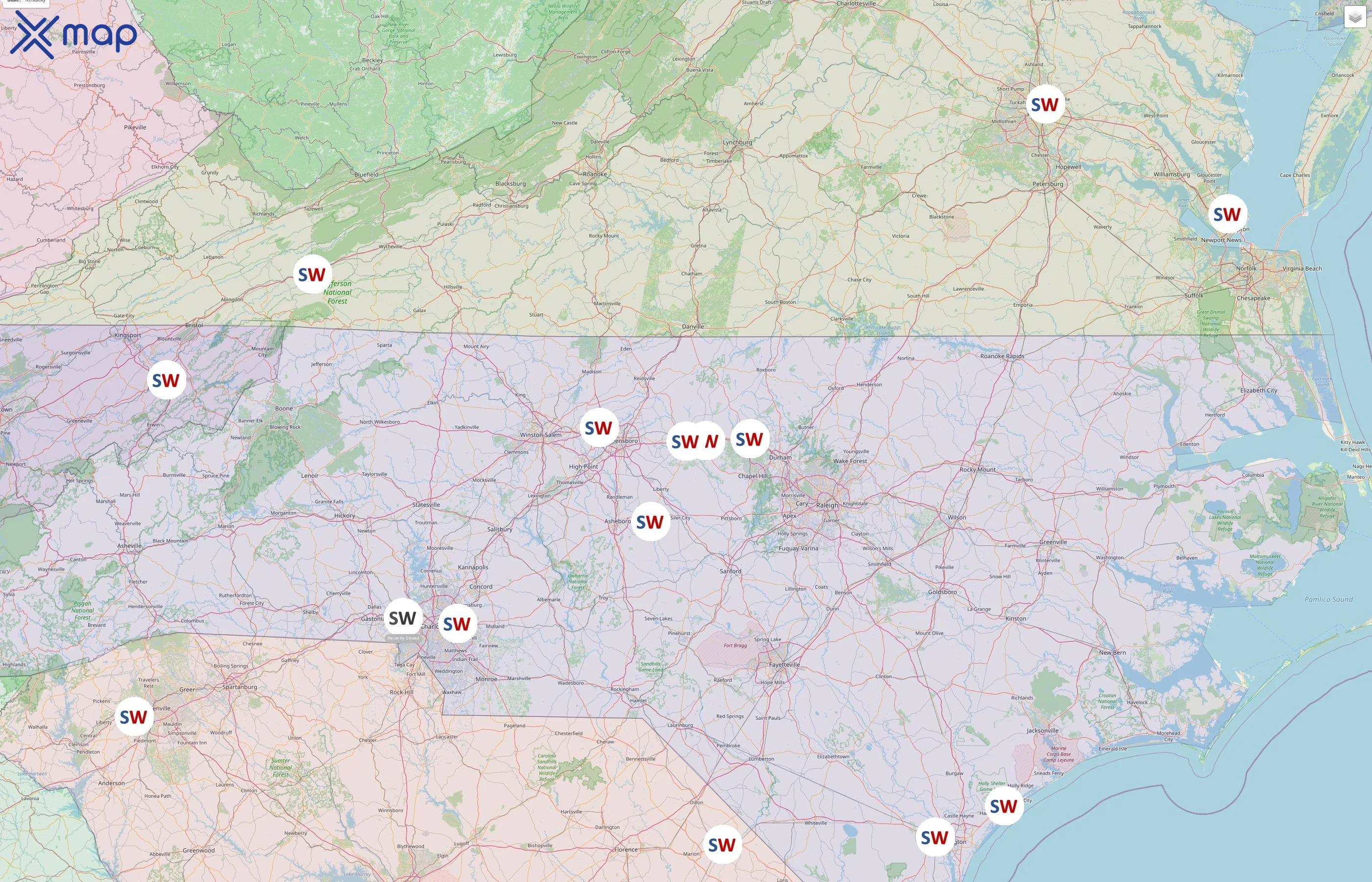 Space Walk street hotspots