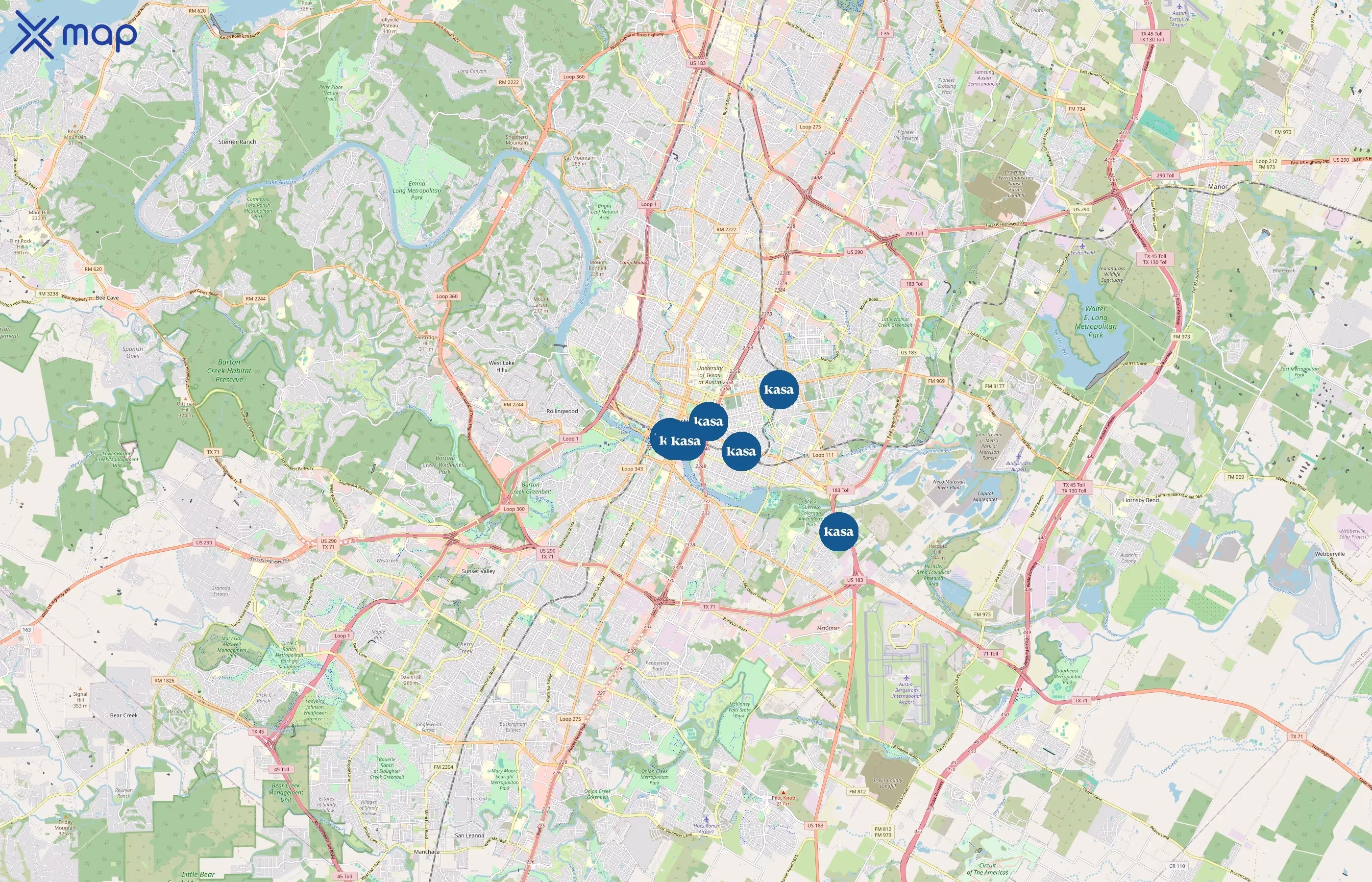 Kasa area coverage